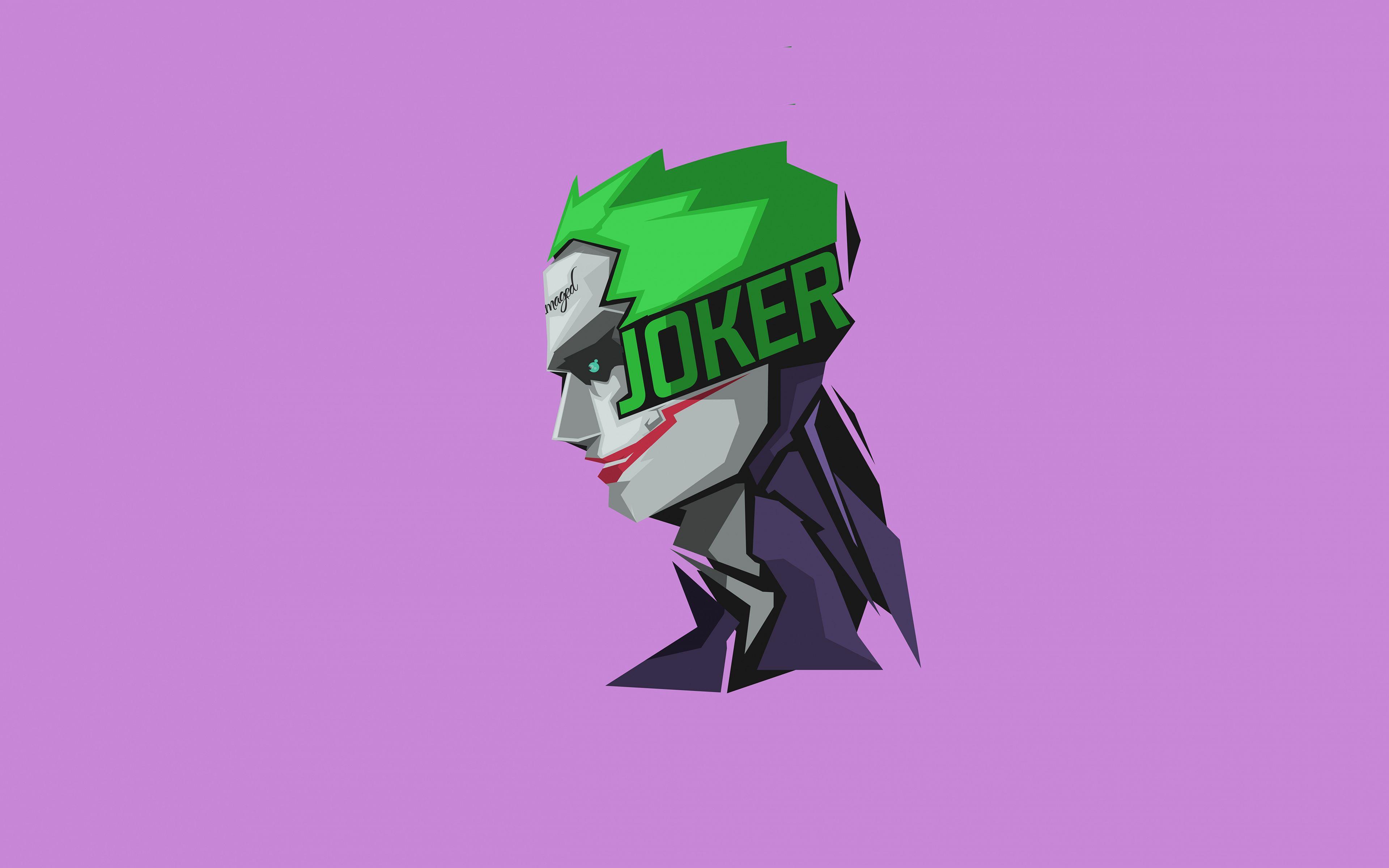 3840x2400 Download Joker, minimalism, artwork .