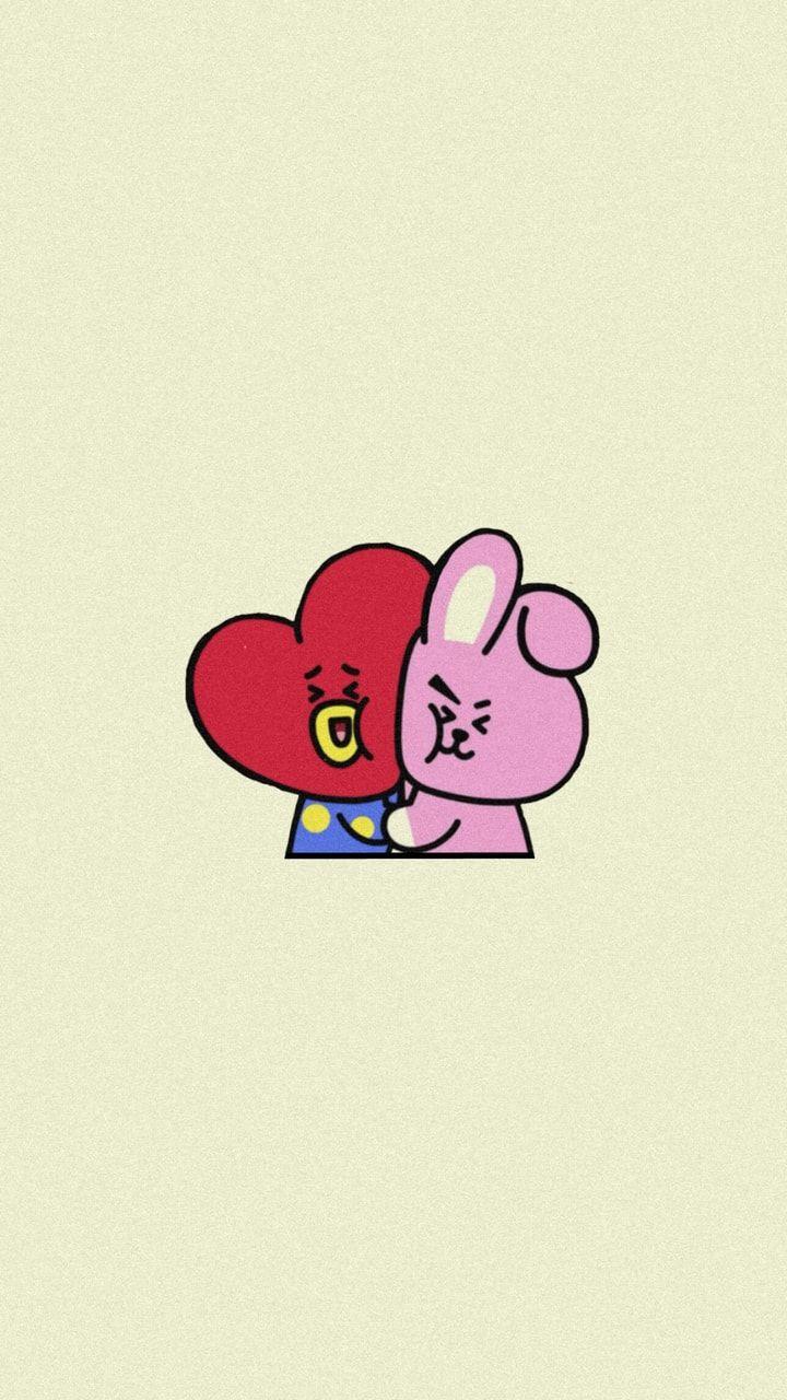 720x1280 wallpaper, taekook and cute