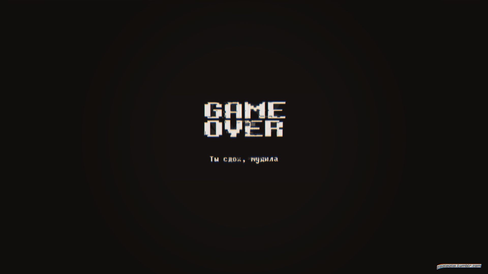 1920x1080 Game Over Minimal Dark Black [1920x1080]. Words wallpaper, Minimal wallpaper, Glitch art