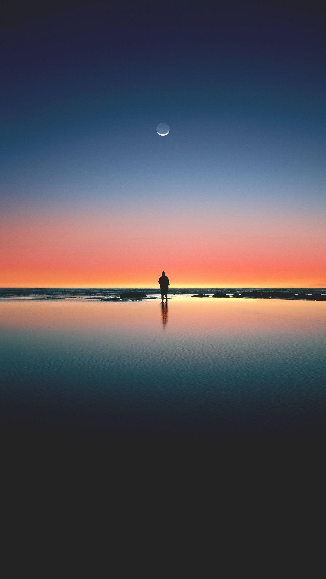 1080x1920 Horizon Tinted By The Setting Sun .iphone Wallpaper.pics