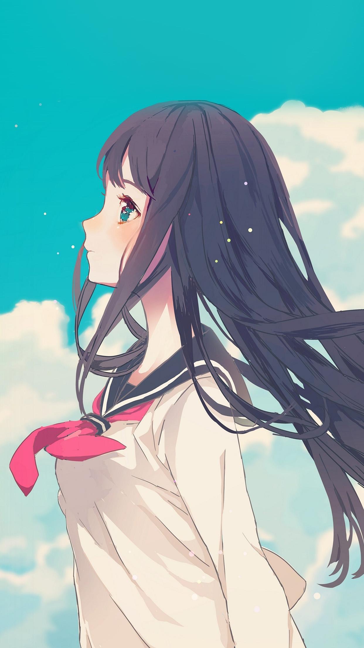 1242x2208 Anime Girl Phone Wallpaper