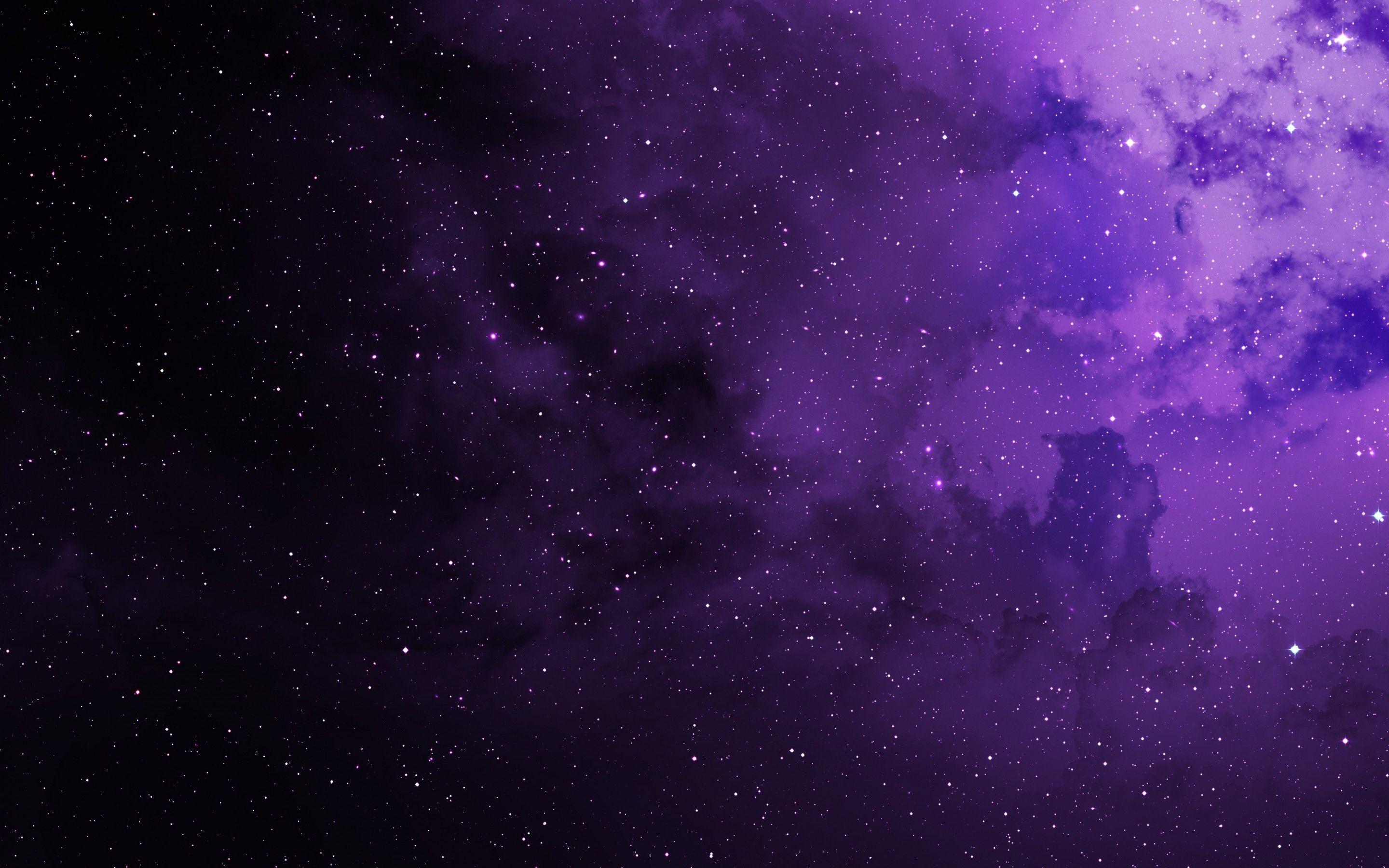 2880x1800 Black and Purple Galaxy Wallpaper