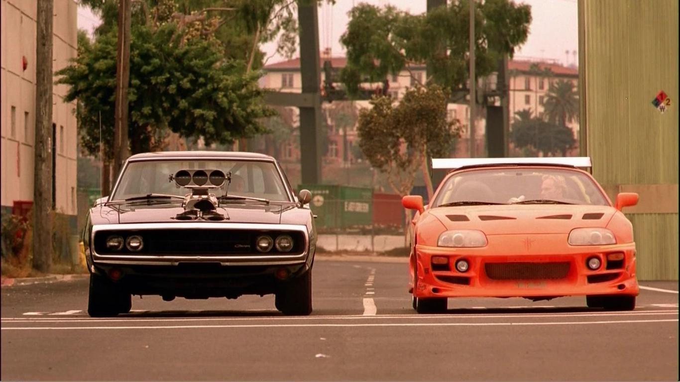 1366x768 Toyota Supra Dodge Charger Fast And The .wallpaper
