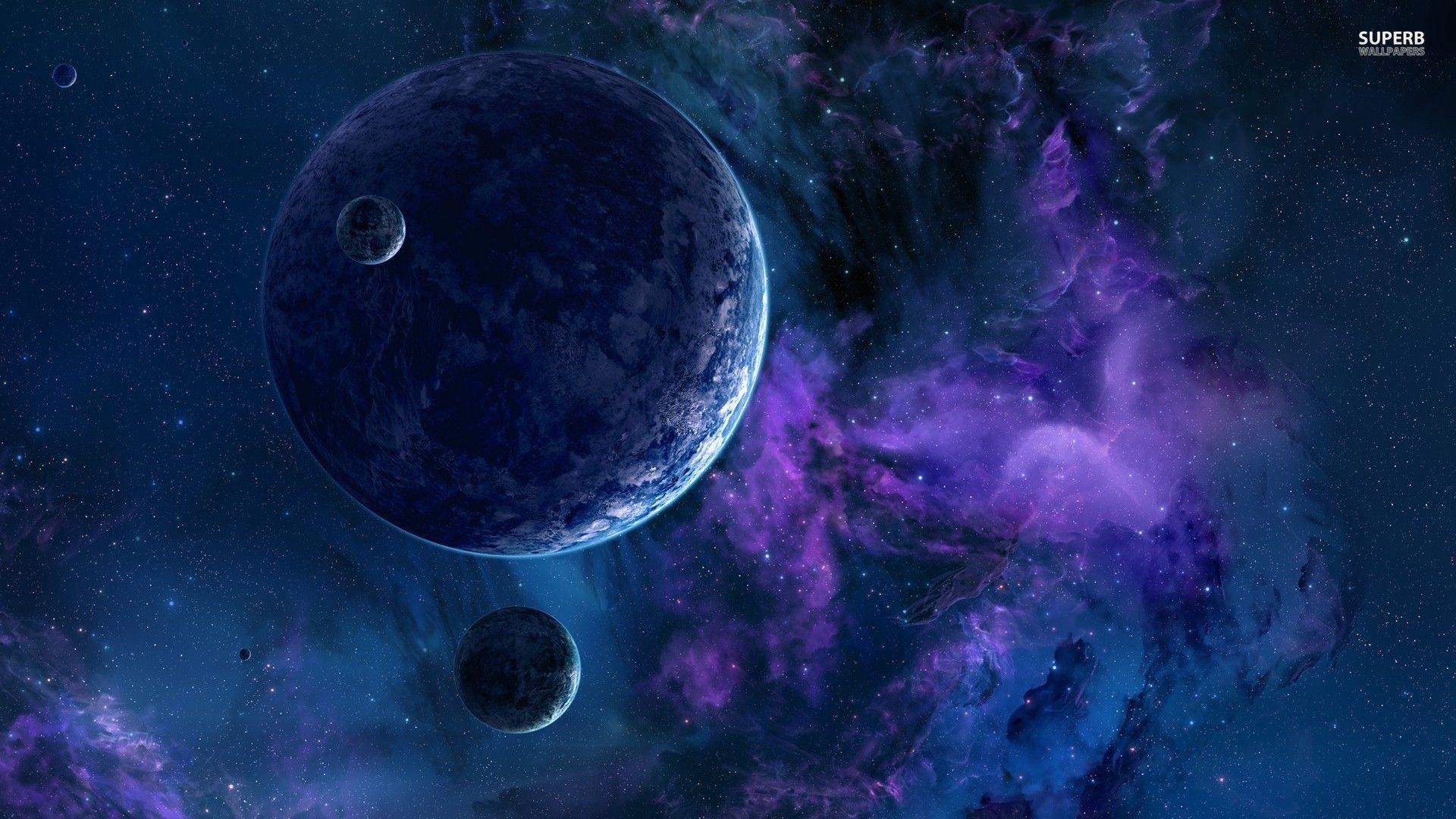 1920x1080 Purple Space Wallpaper Group Wallpaper