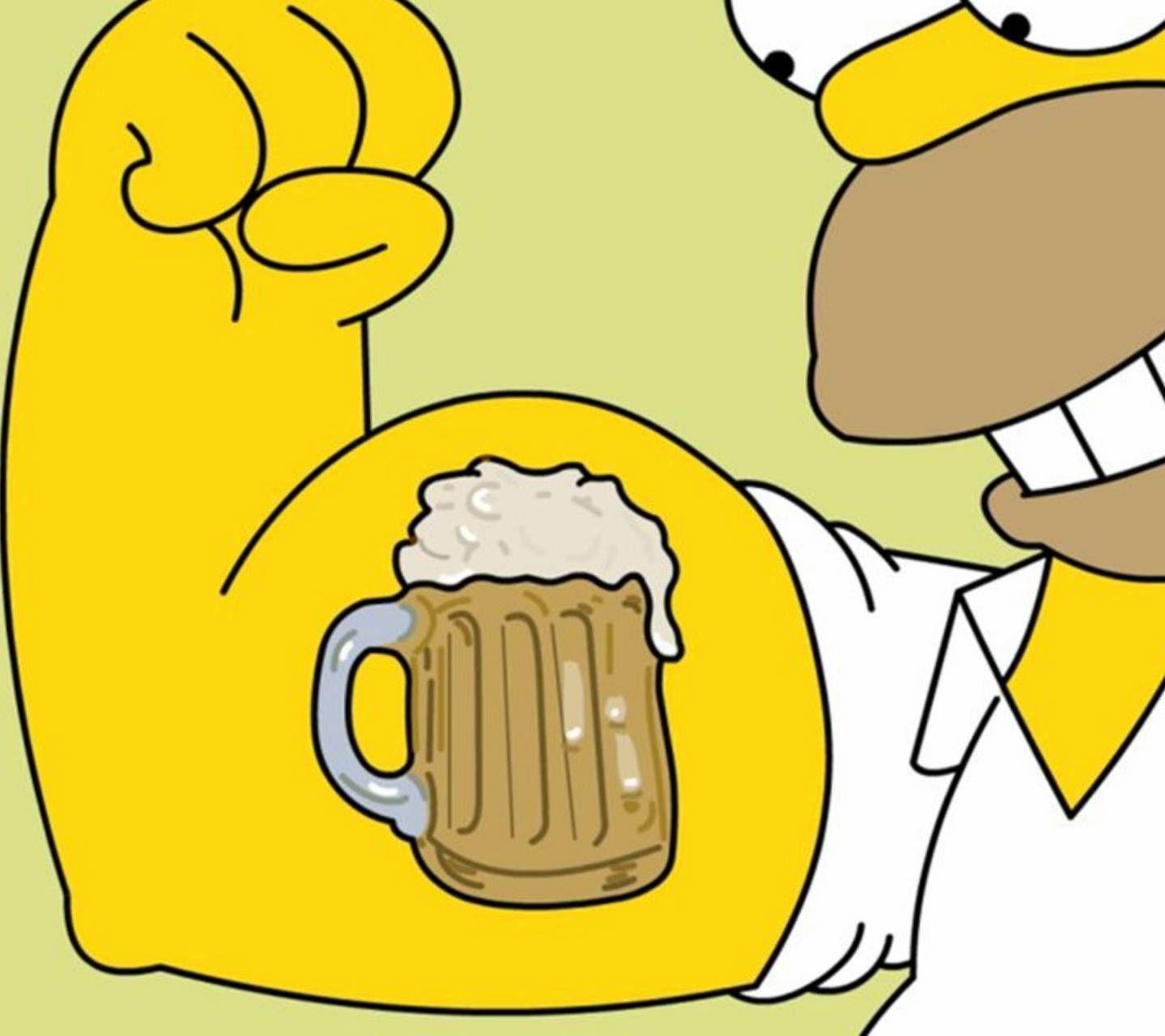 Homer Beer Wallpapers Top Free Homer Beer Backgrounds WallpaperAccess