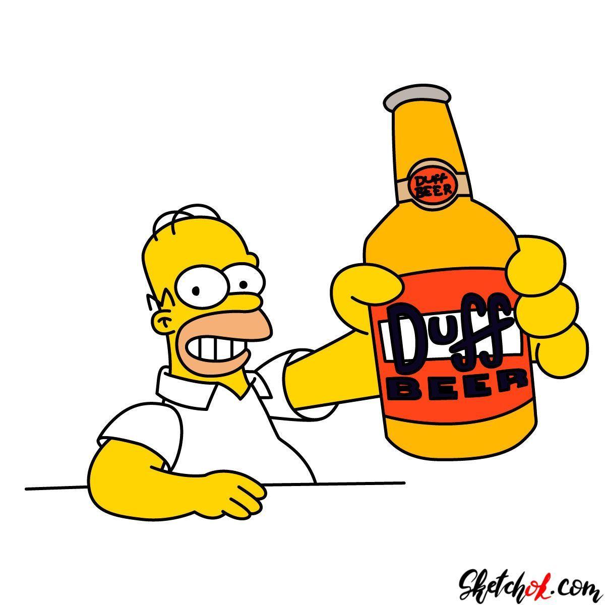 Homer Beer Wallpapers Top Free Homer Beer Backgrounds WallpaperAccess