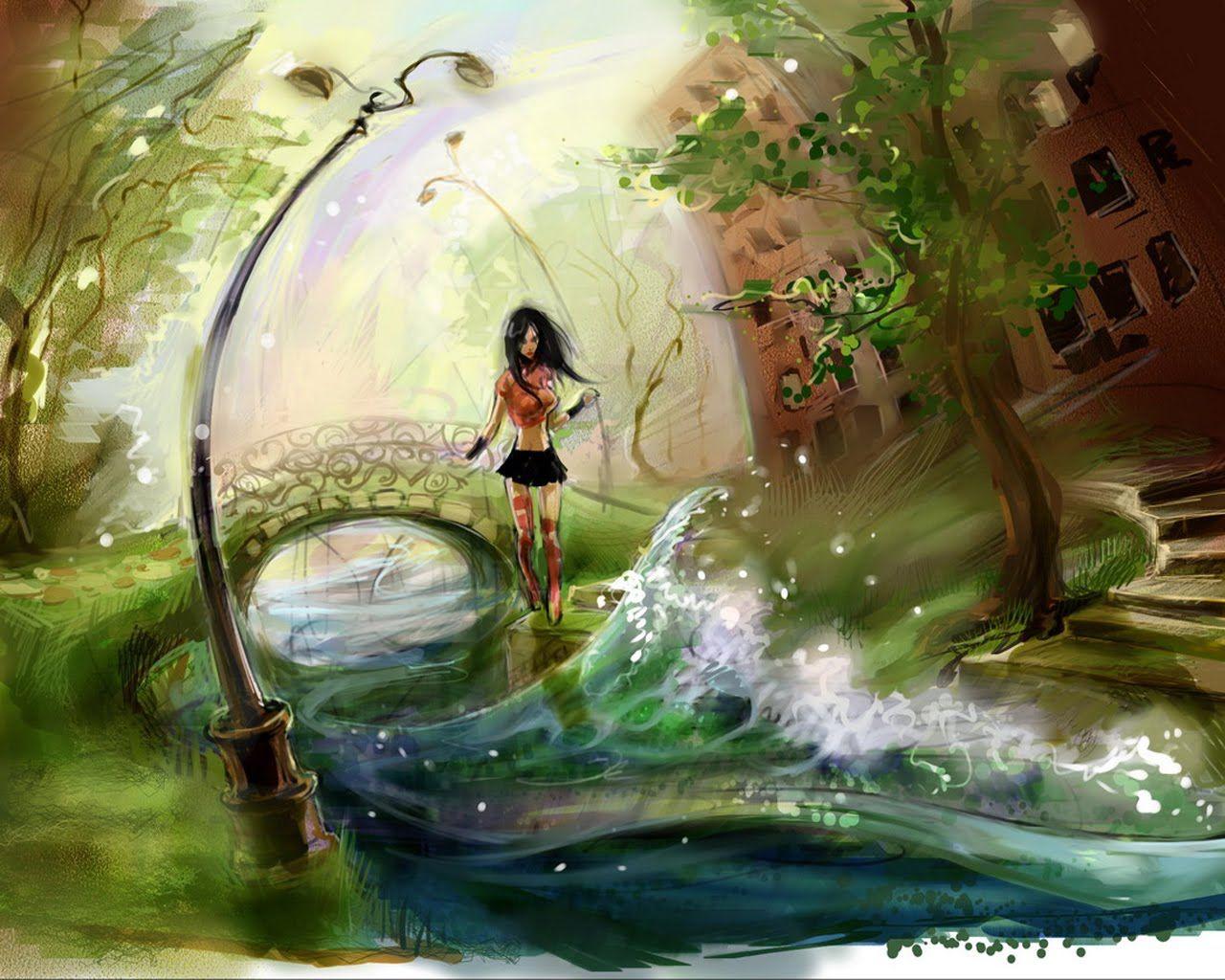 1280x1024 Painting Desktop Wallpaper .