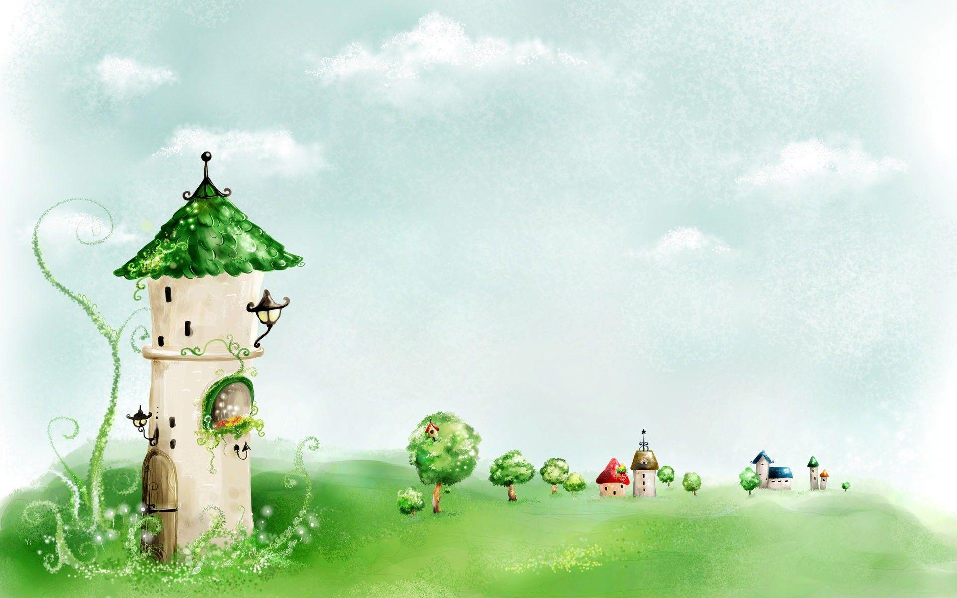 1920x1200 Beautiful Nature Painting HD Wallpaper .