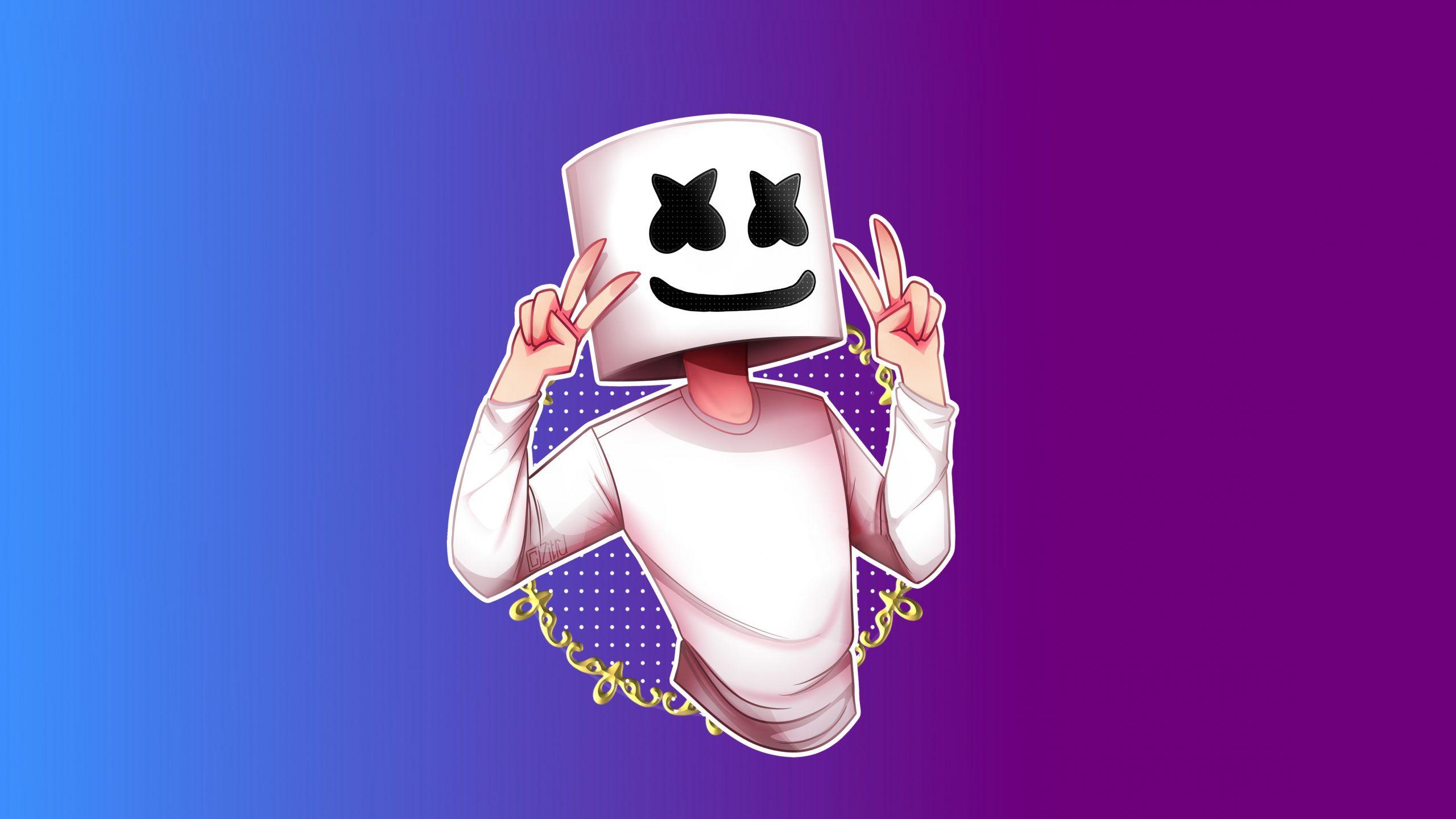 2560x1440 Download Marshmello, music production .