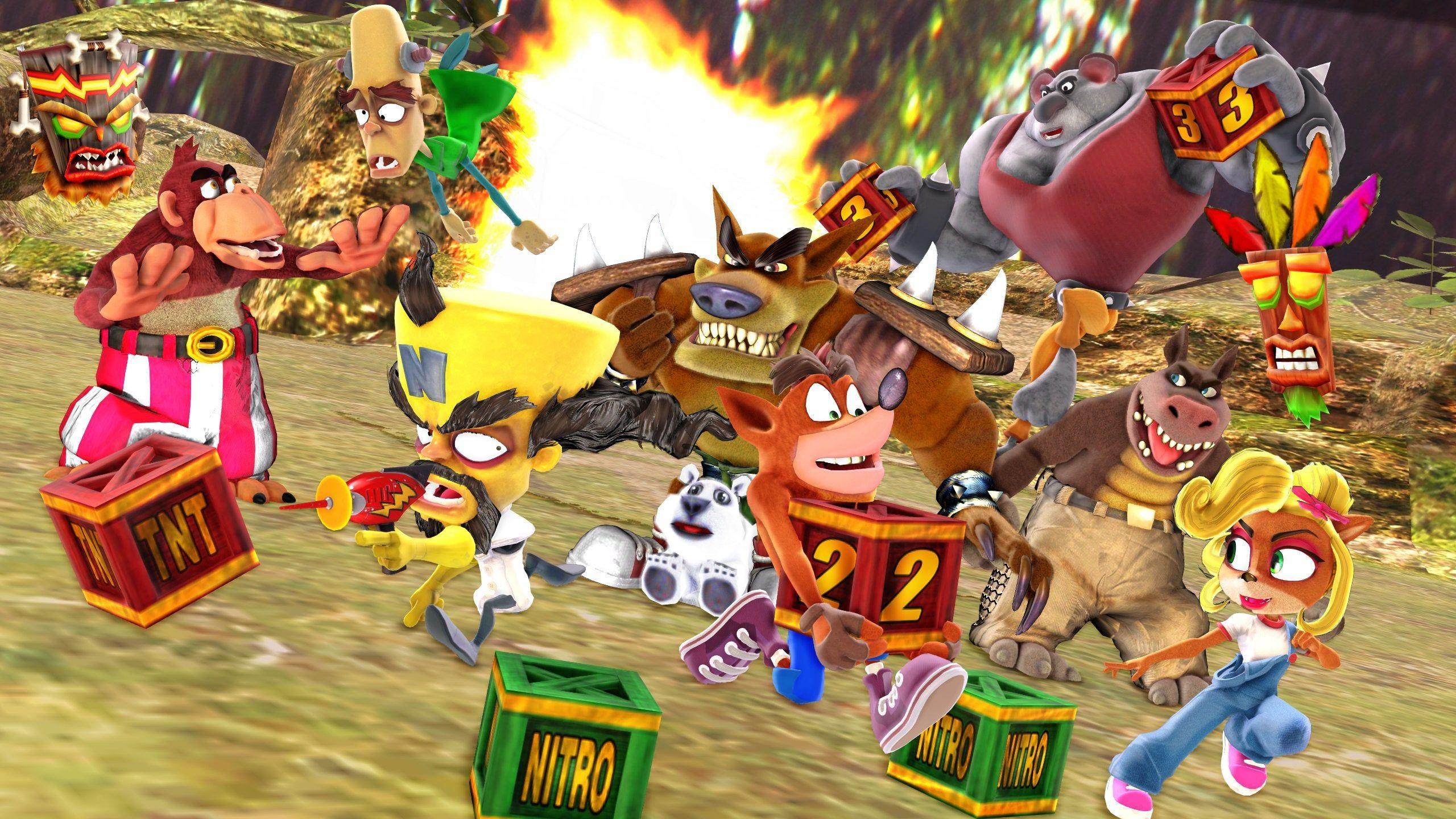2560x1440 Crash Bash Remake Fan Art! by EpicMia17 .