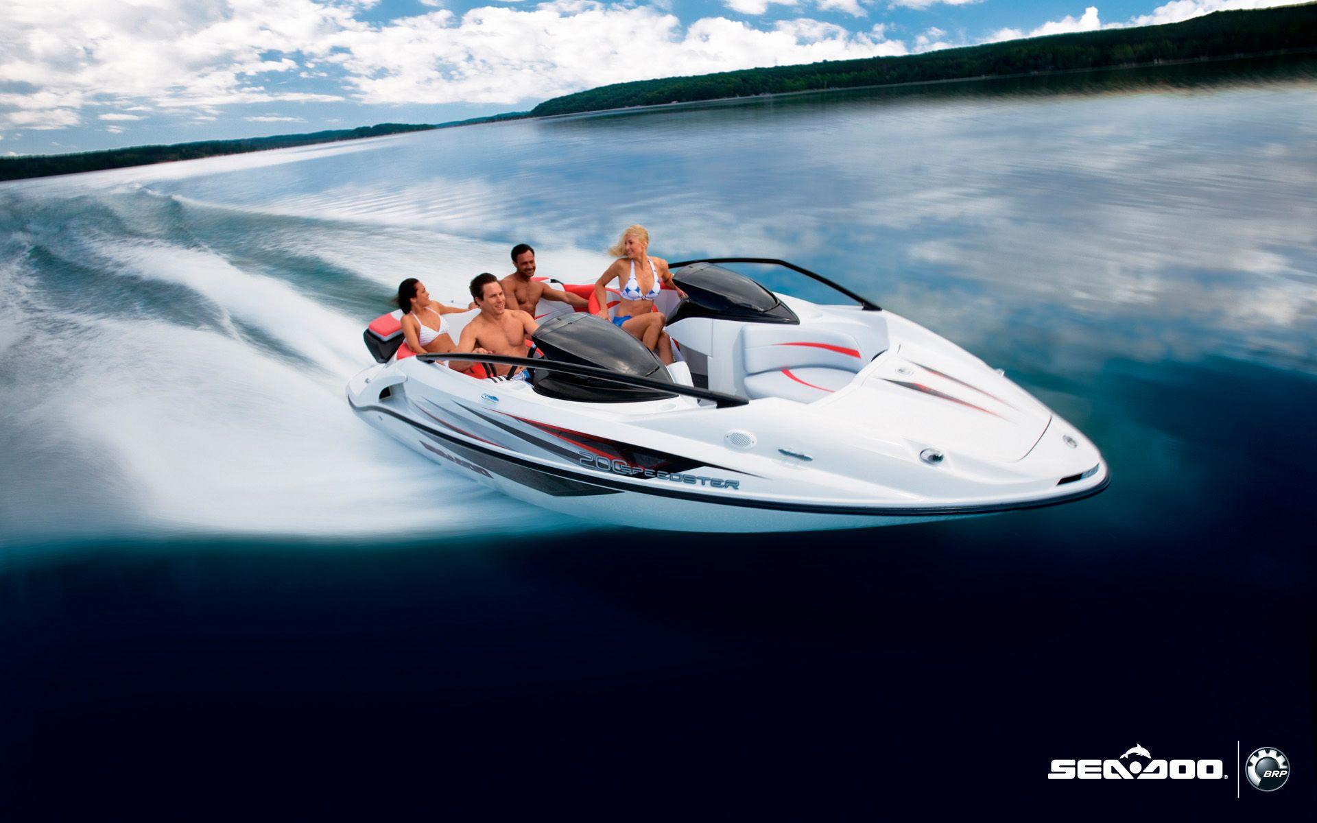 Прогулка на скоростном катере. Sea Doo Speedster 200. Sea Doo Speedster 150. Катер Jet Boat. Современные лодки.