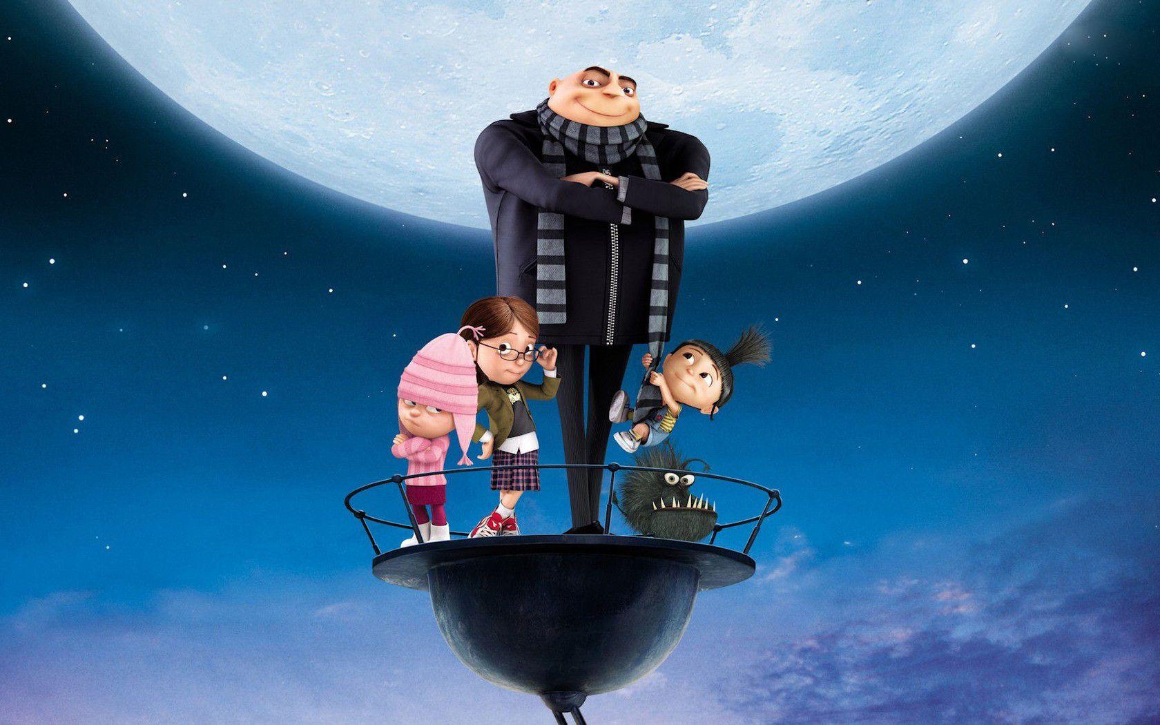 1680x1050 Gru, Agnes, Wallpaper, Margo, Edith, Family Wallpaper Wallpaper & Background Download