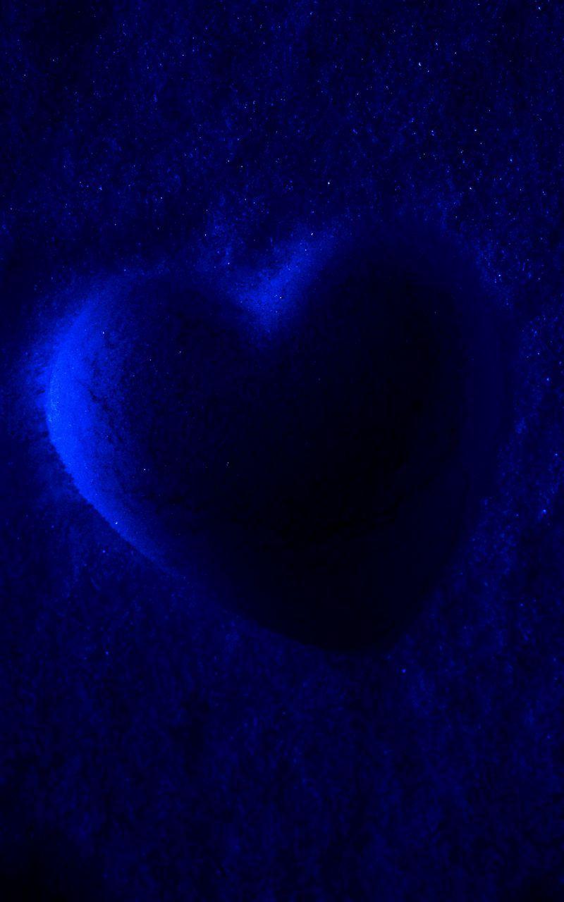 800x1280 Download wallpaper 800x1280 heart, dark .