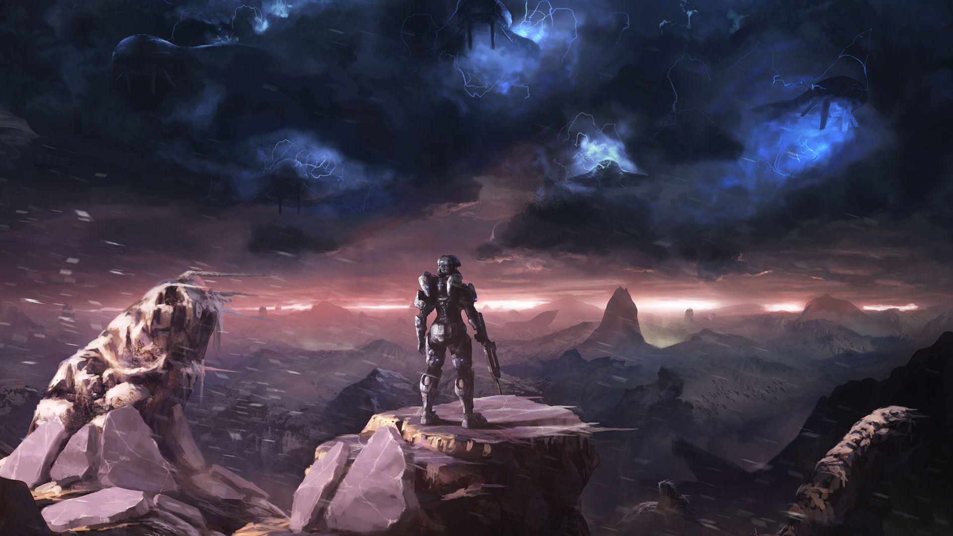 1920x1080 HD Wallpaper Of Halo Spartans .