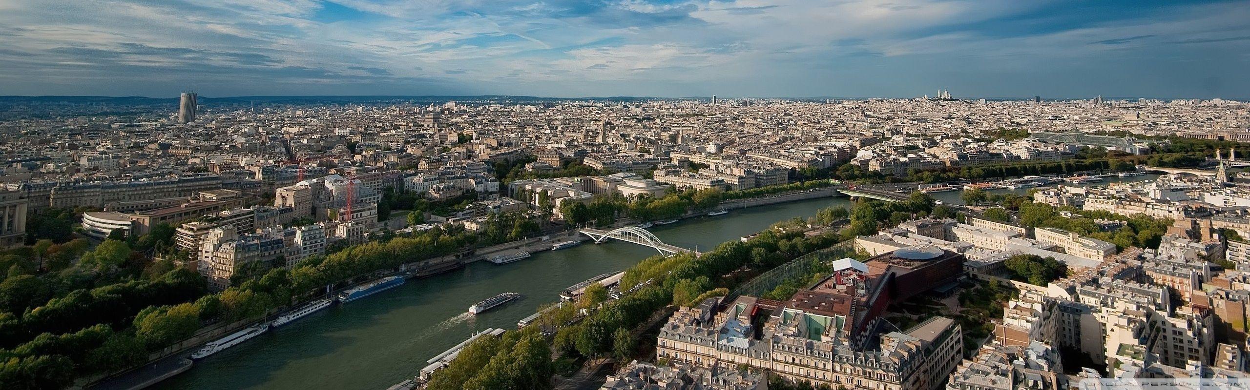 2560x800 City Aerial View Ultra HD Desktop .