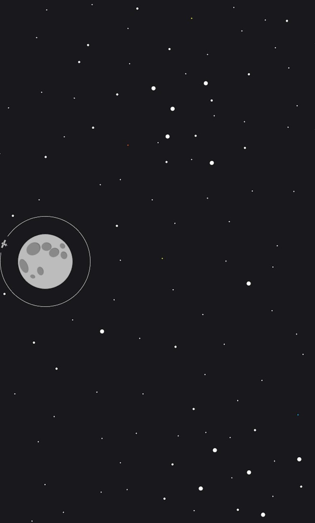 1280x2120 iPhone Wallpaper Minimalist Space