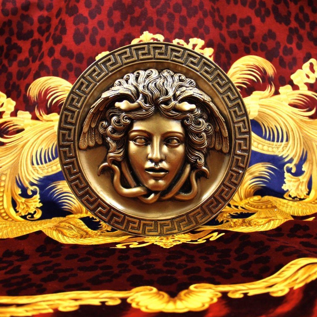 1024x1024 Gold Wallpaper Versace