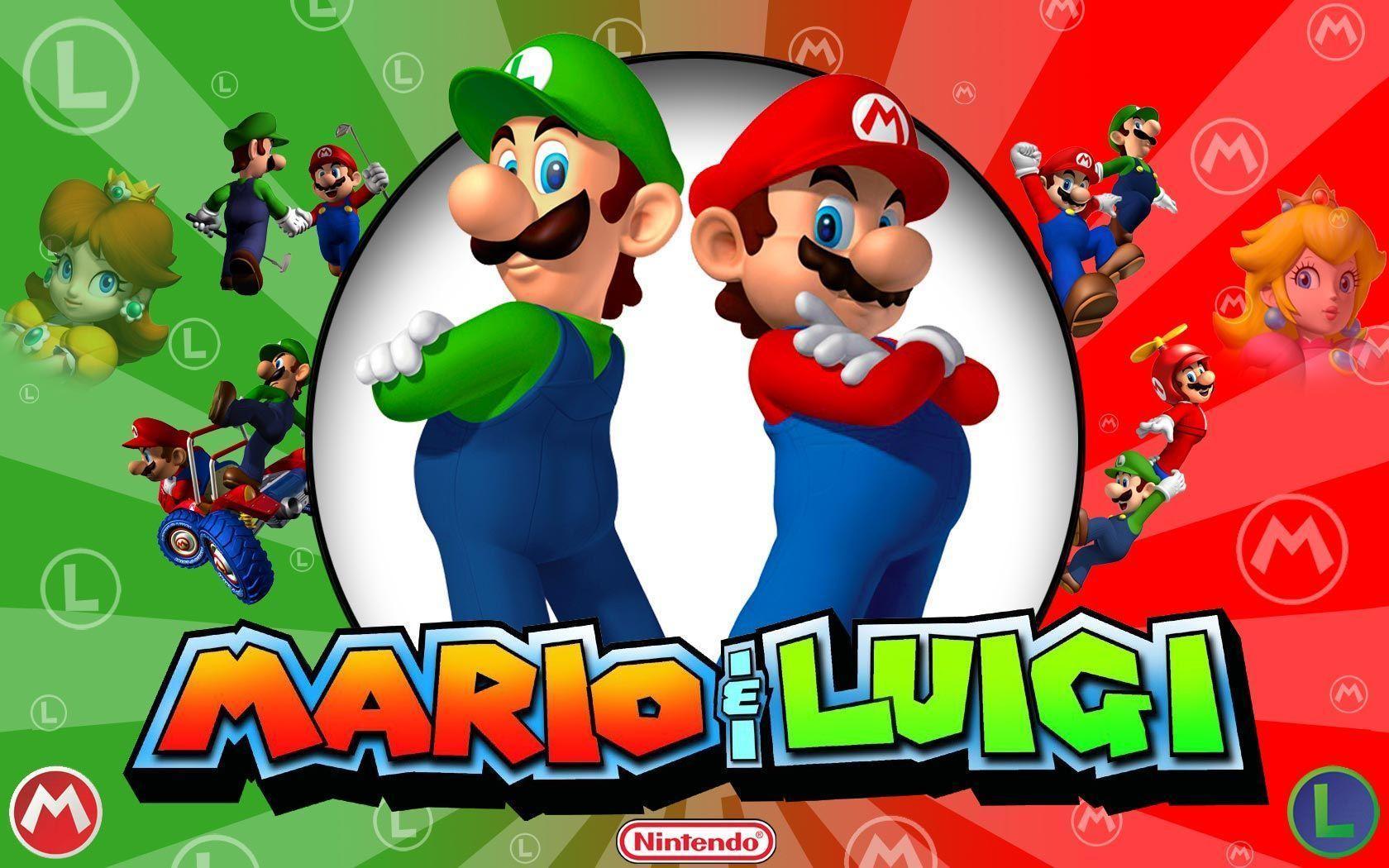 1680x1050 Mario And Luigi