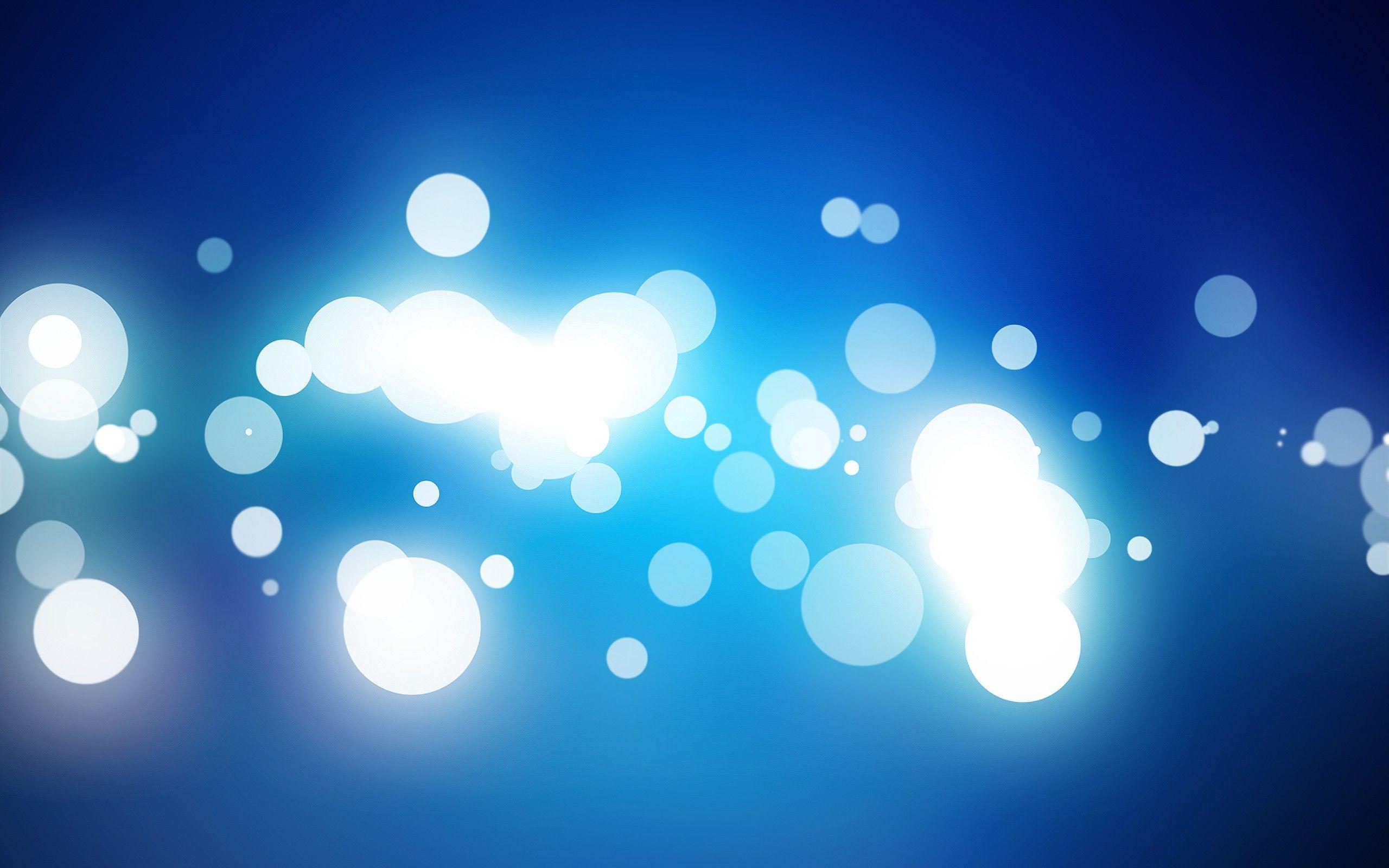 2560x1600 Blue Bokeh Background -