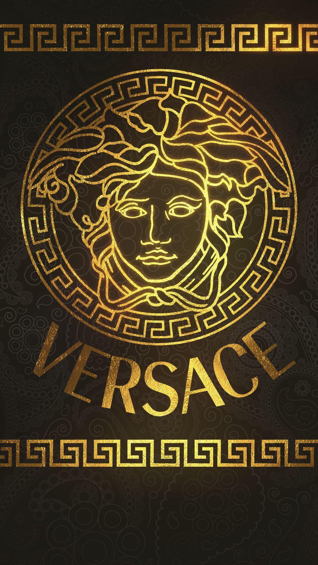 1080x1920 Gold Versace Wallpaper