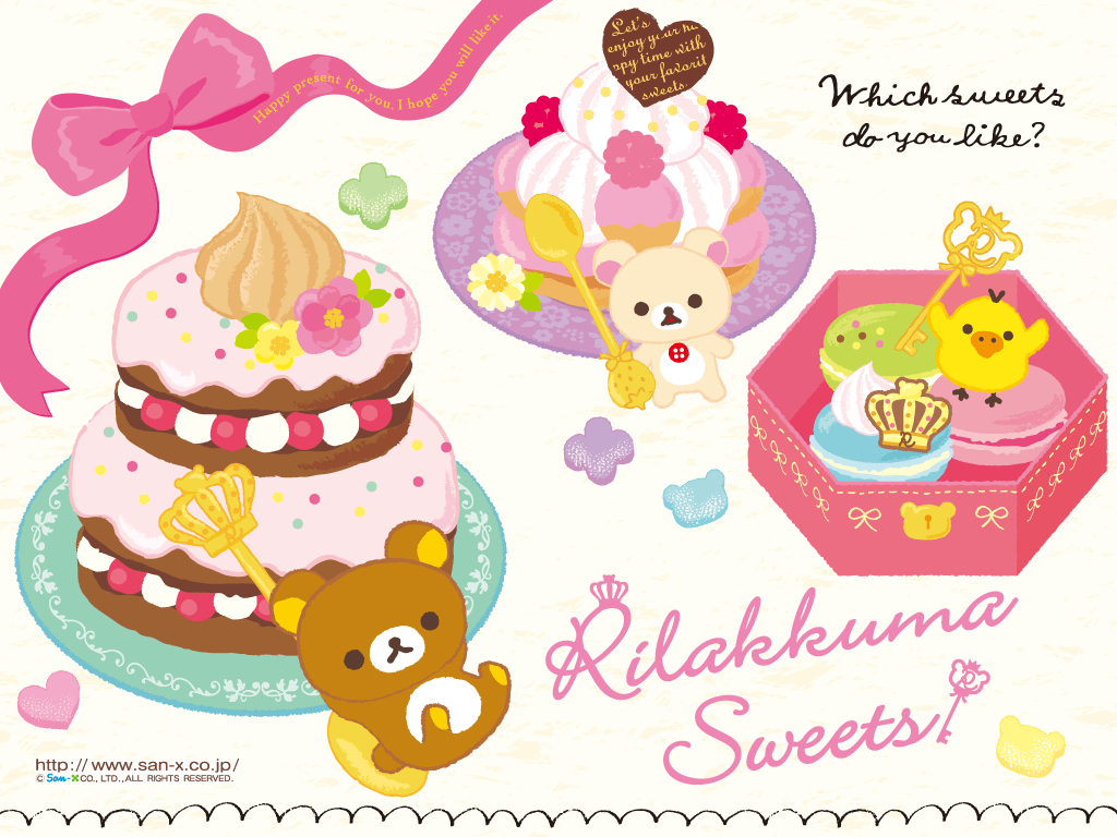 1024x768 Rilakkuma Sweets Wallpaperwallpaper.dog