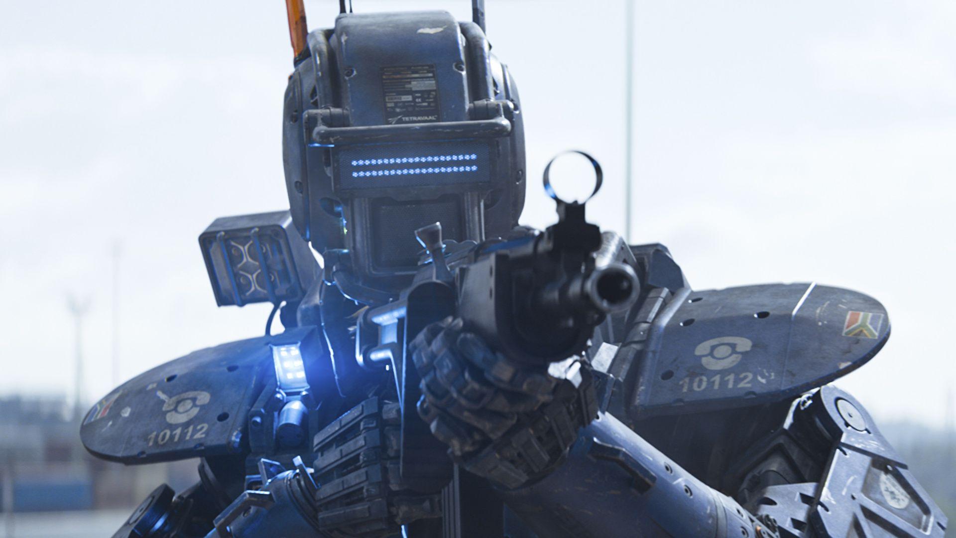 1920x1080 image Chappie 2015 robots Police .