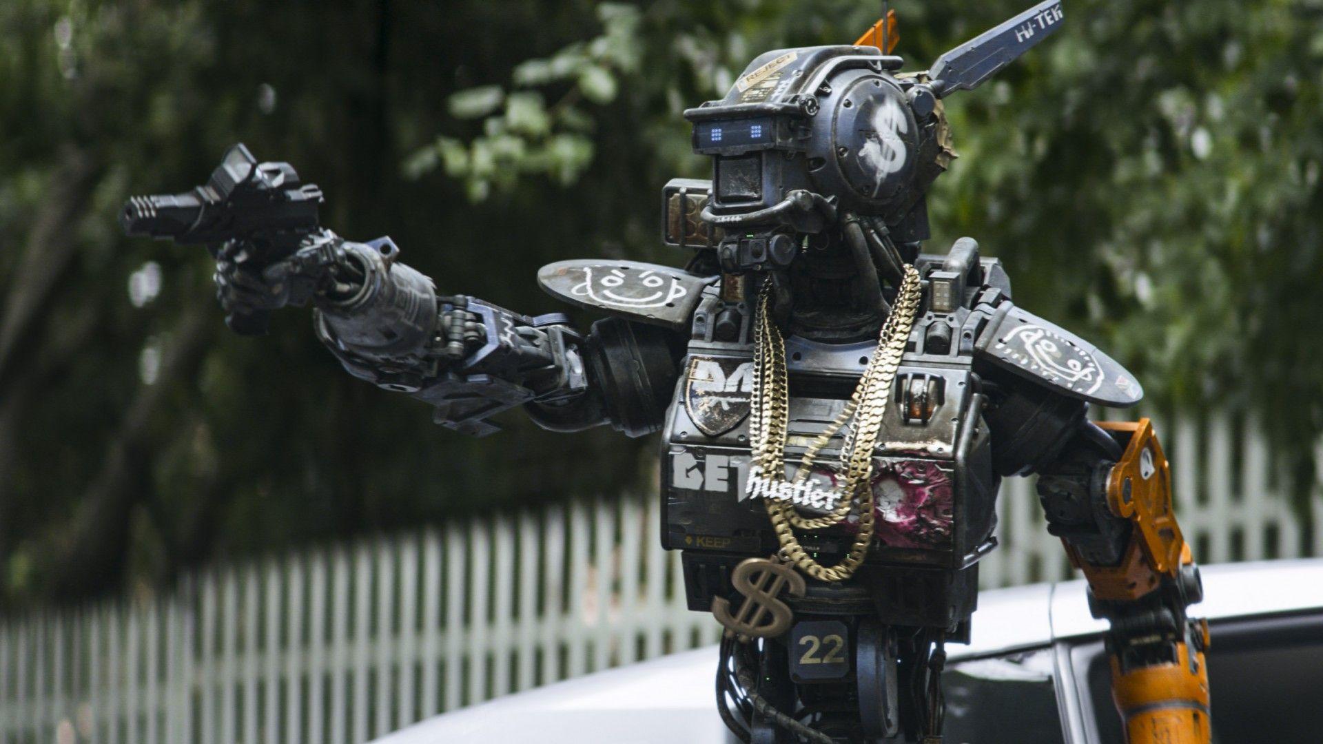 1920x1080 robot, gun, Movies .