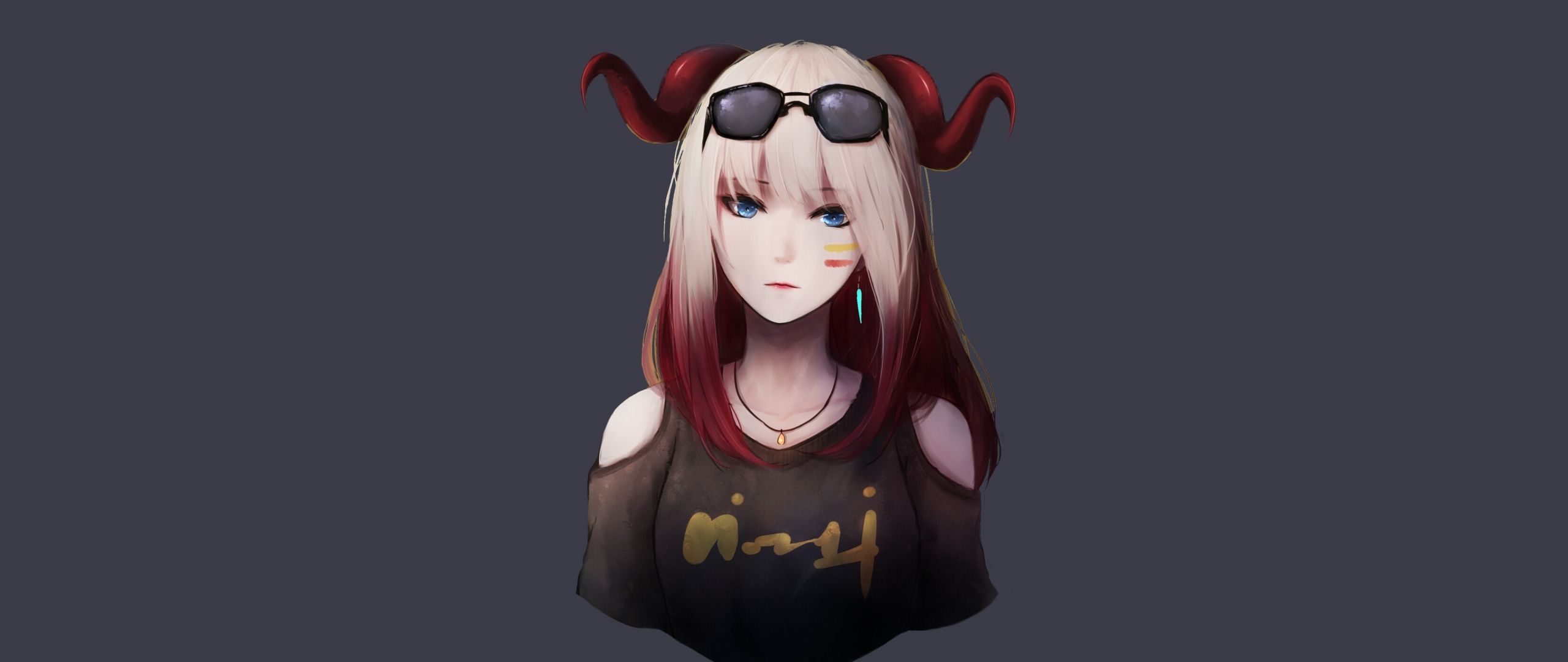2560x1080 Download Wallpaper Anime Devil Girl