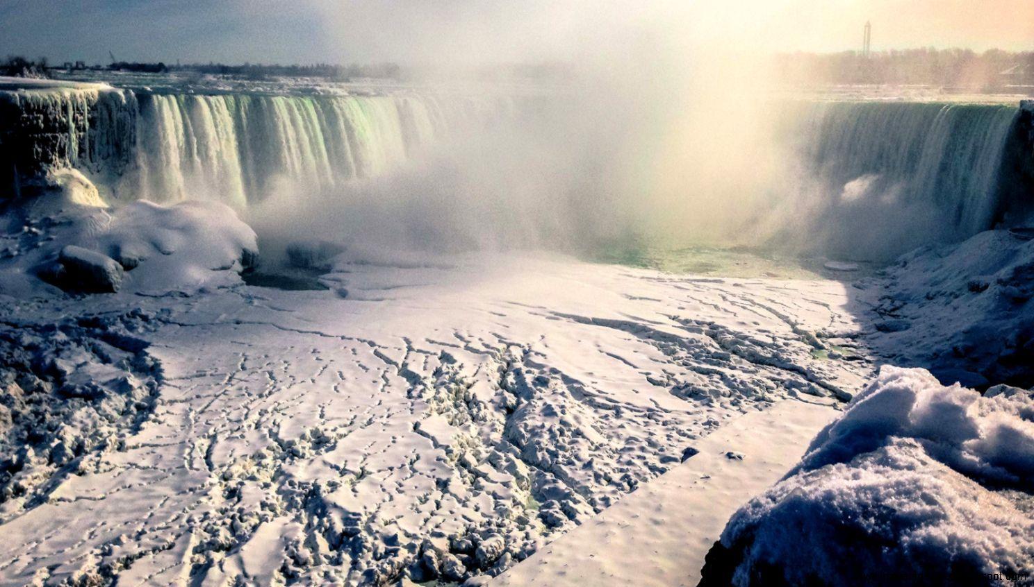 1488x846 Niagara Falls Beautiful Frozen. All .allwallpaperdesktop.