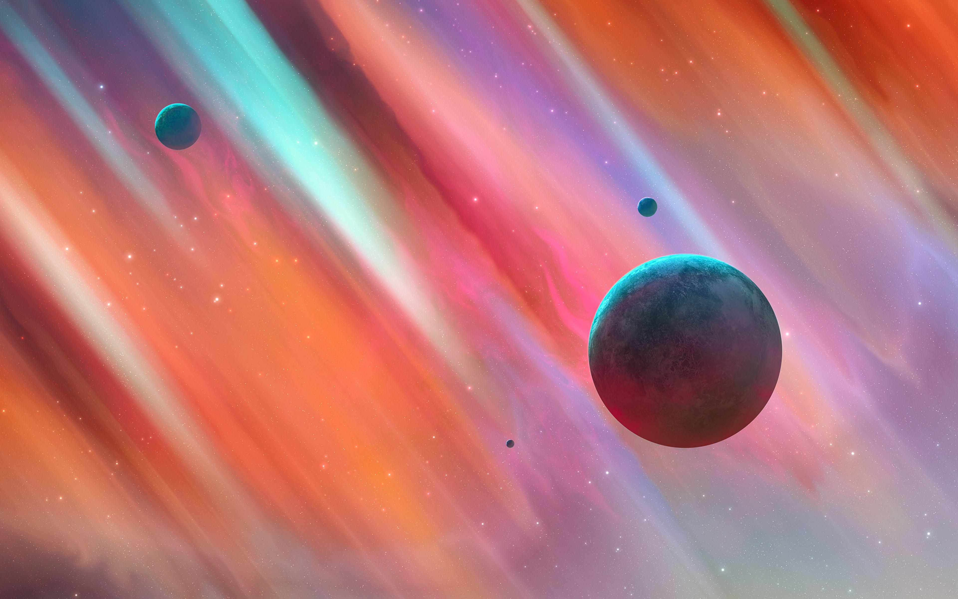 3840x2400 Colorful Universe Wallpaper 4k Ultra HD .