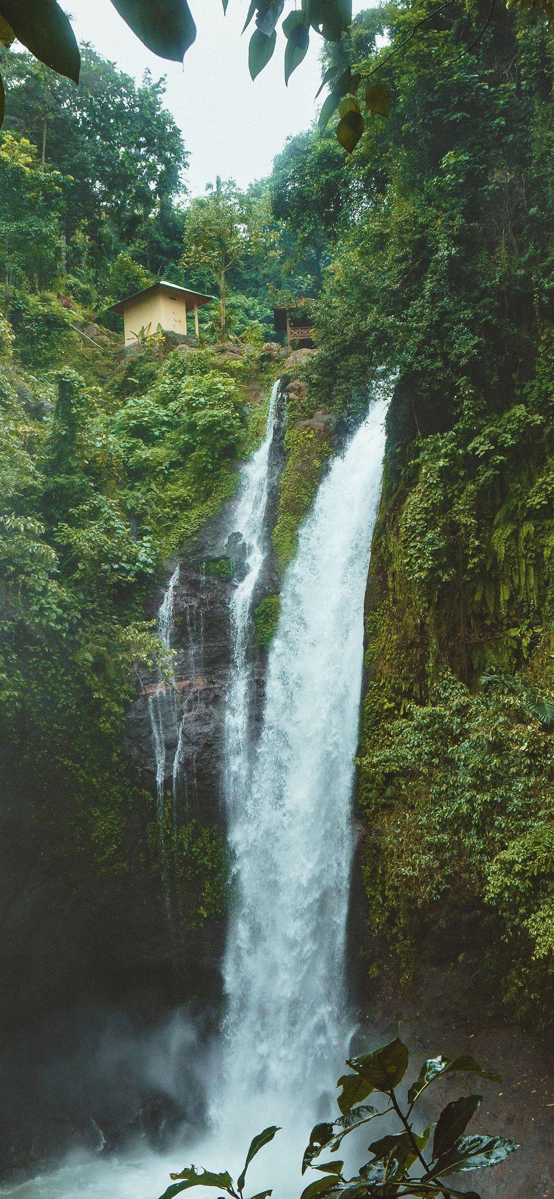 1125x2436 Forest Waterfall Wallpaper iPhone .itl.cat