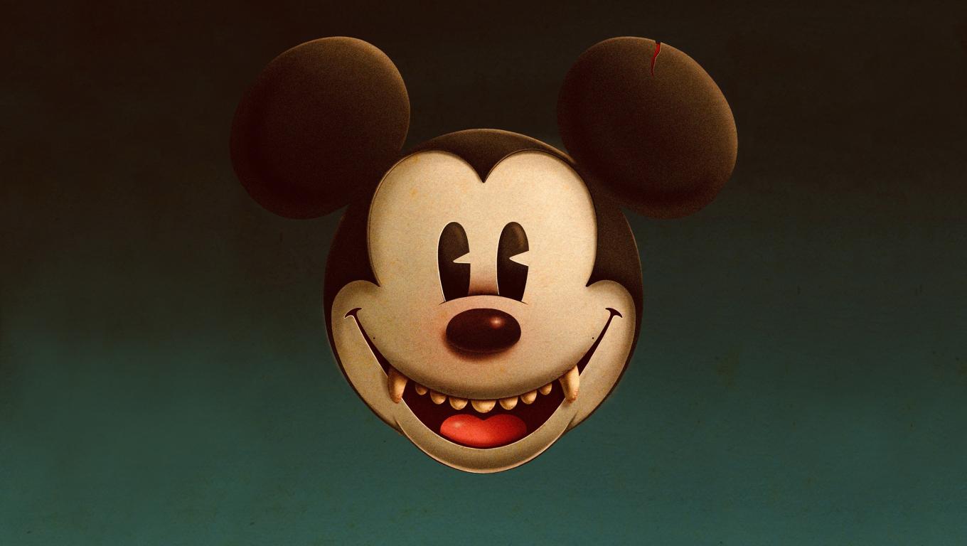 1360x768 Evil Mickey Mouse Desktop Laptop HD Wallpaper, HD Artist 4K Wallpaper, Image, Photo and Background