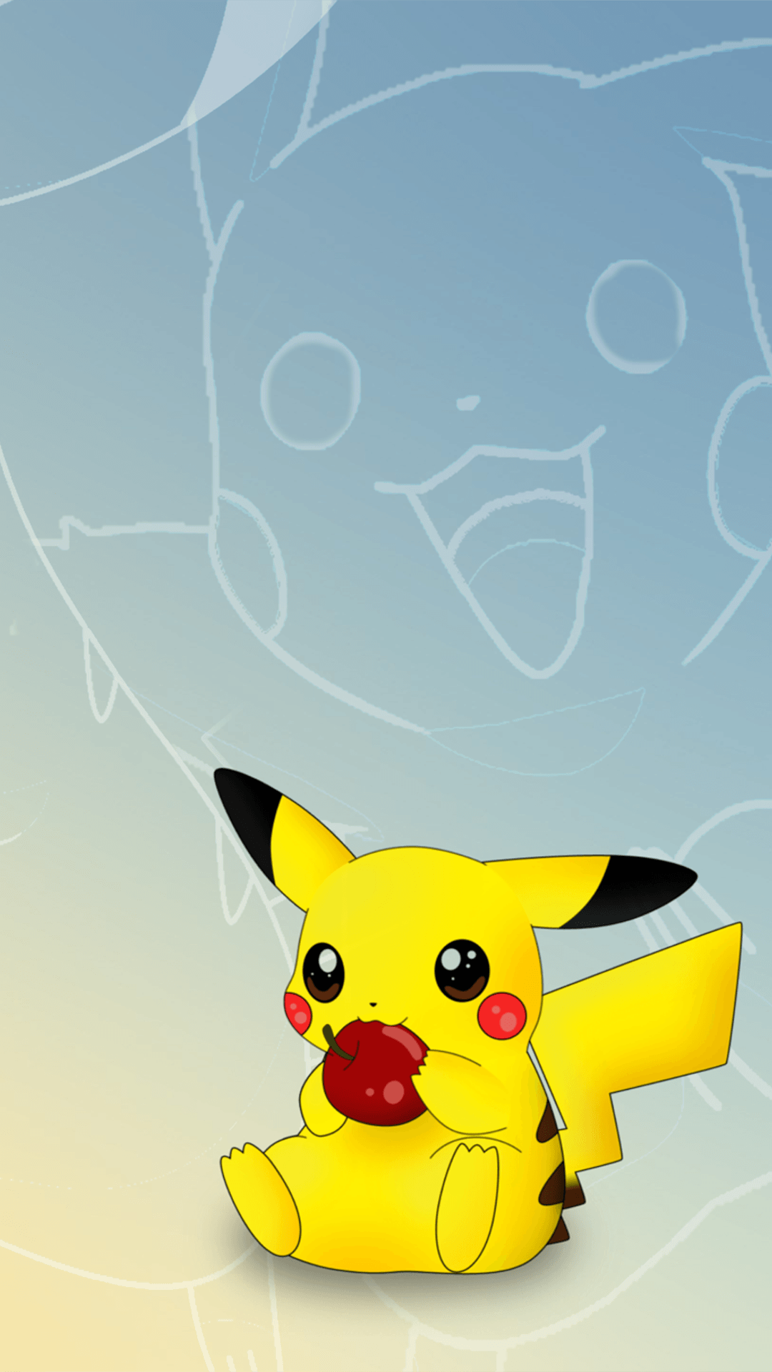 Pikachu Pokemon Anime #iPhone #6 #plus #wallpaper