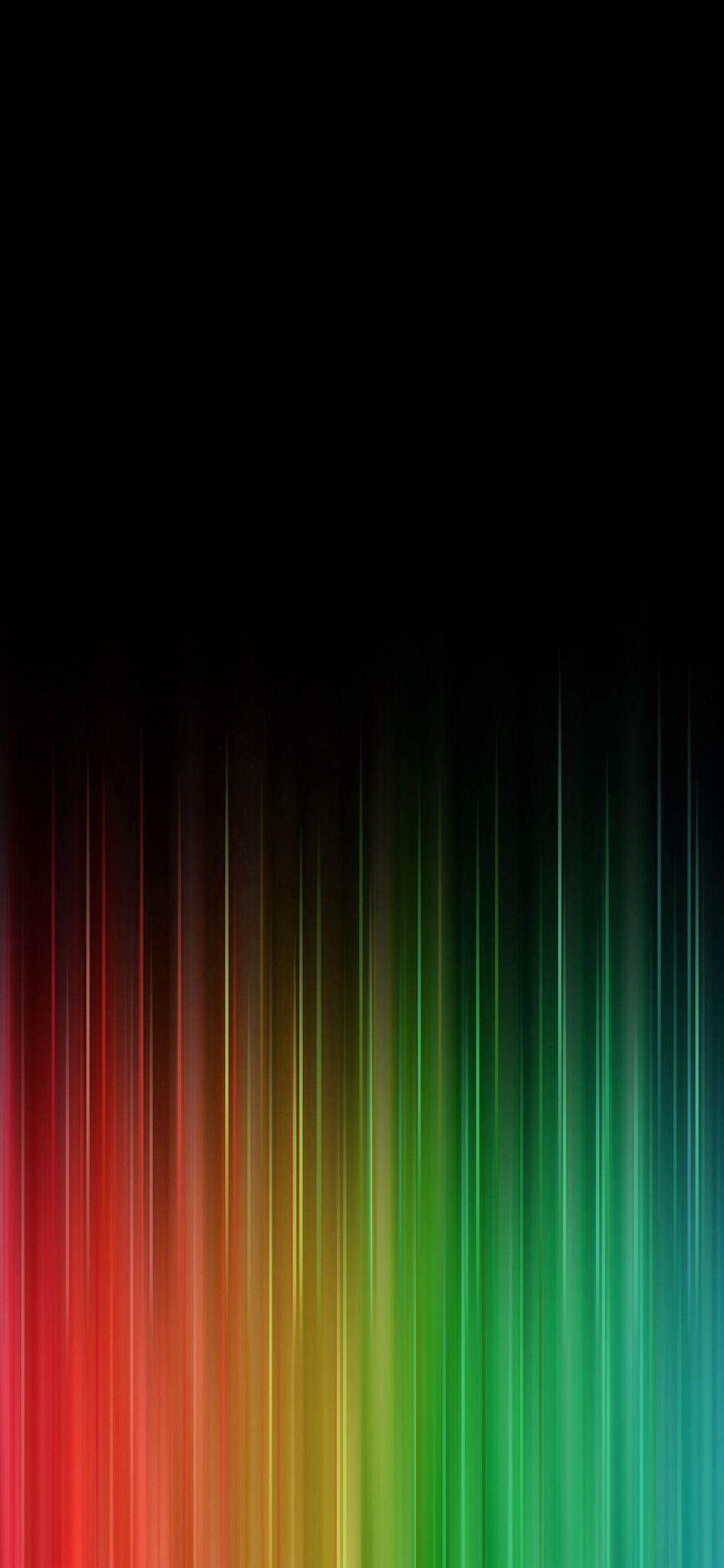 1125x2436 Black Rainbow iPhone Wallpaperipcwallpaper.