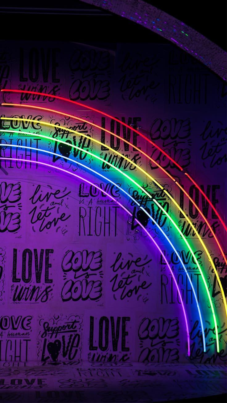 736x1308 Rainbow iPhone