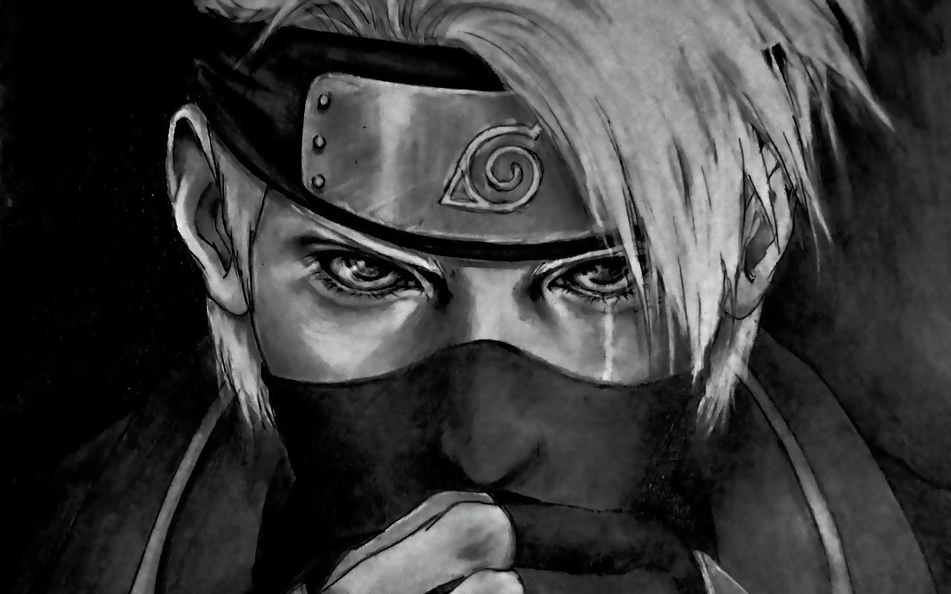 1920x1200 Naruto Black And White Wallpaper posted .