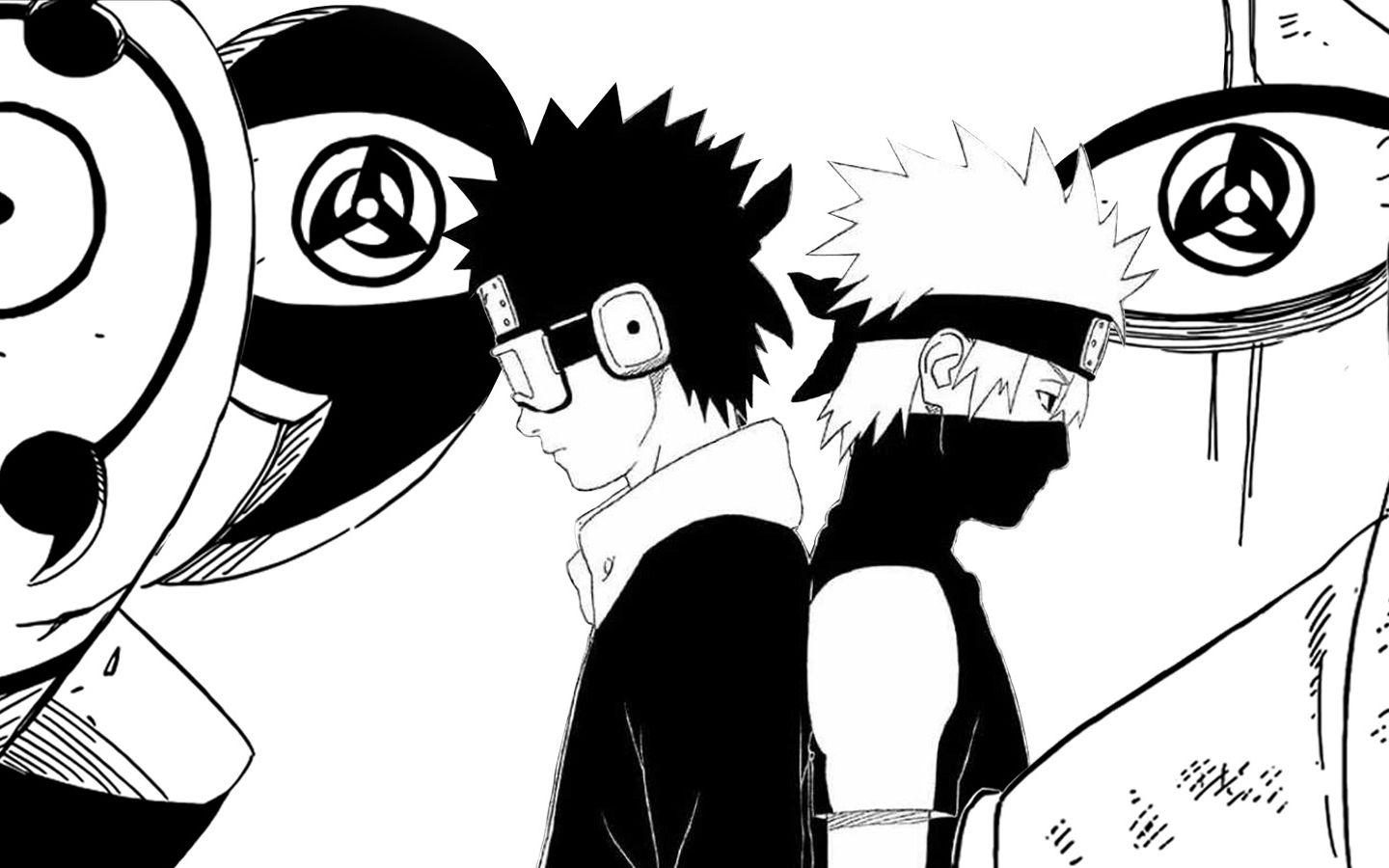 1440x900 Kakashi and Obito Wallpaper .