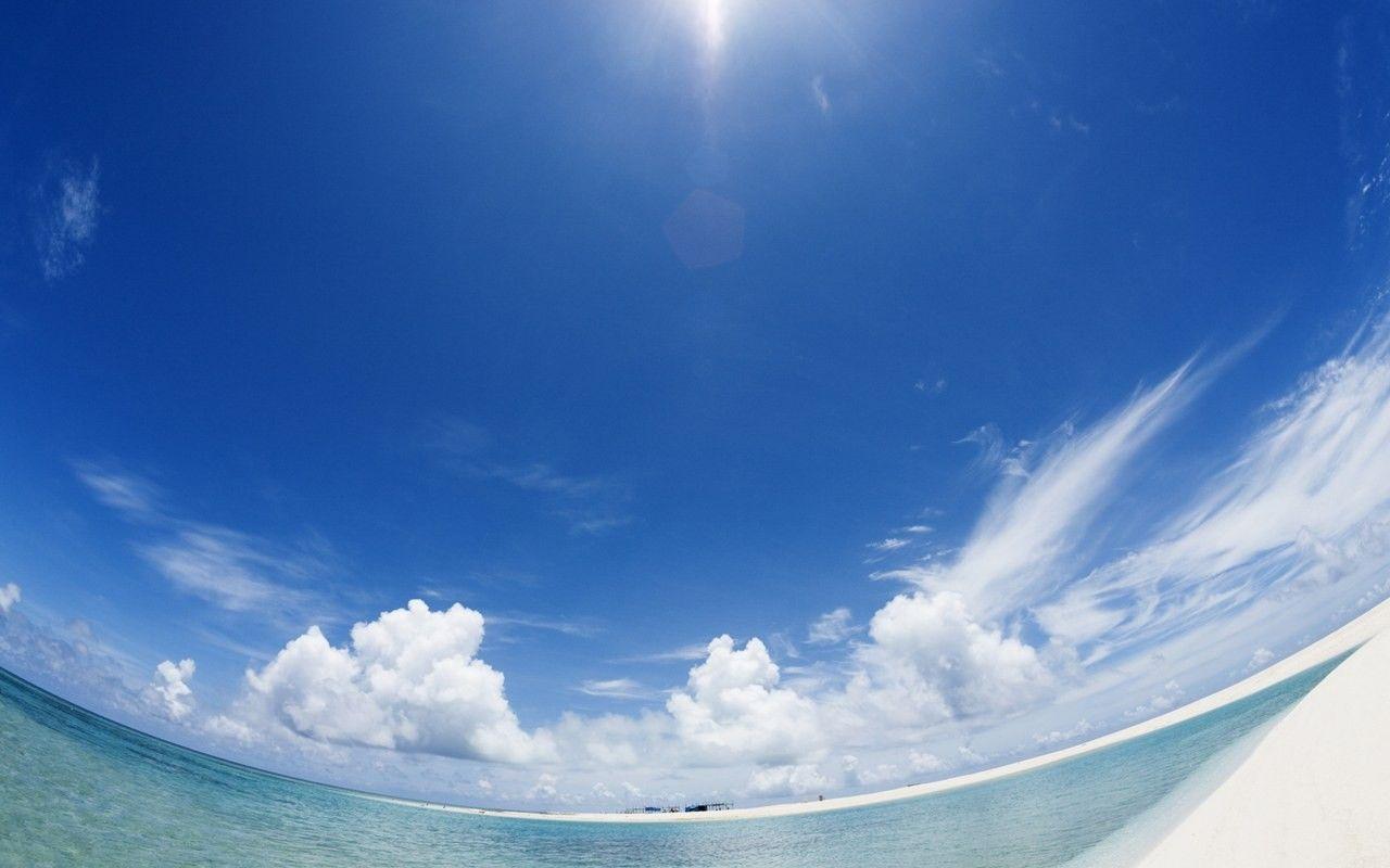 1280x800 Beaches: Japan Okinawa Sky Beach Wallcoo Nature Beaches Desktop