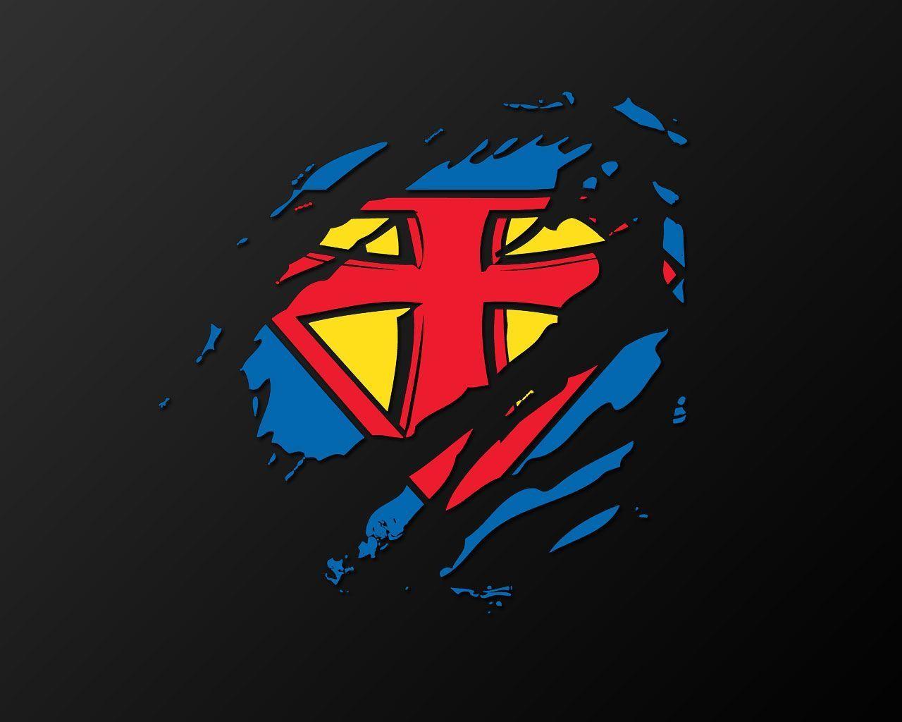 1280x1024 Jesus Superman