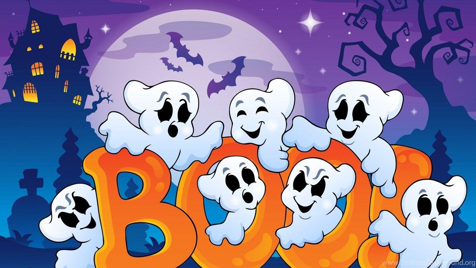 1600x900 Boo Halloween Cartoon Wallpaper Free .
