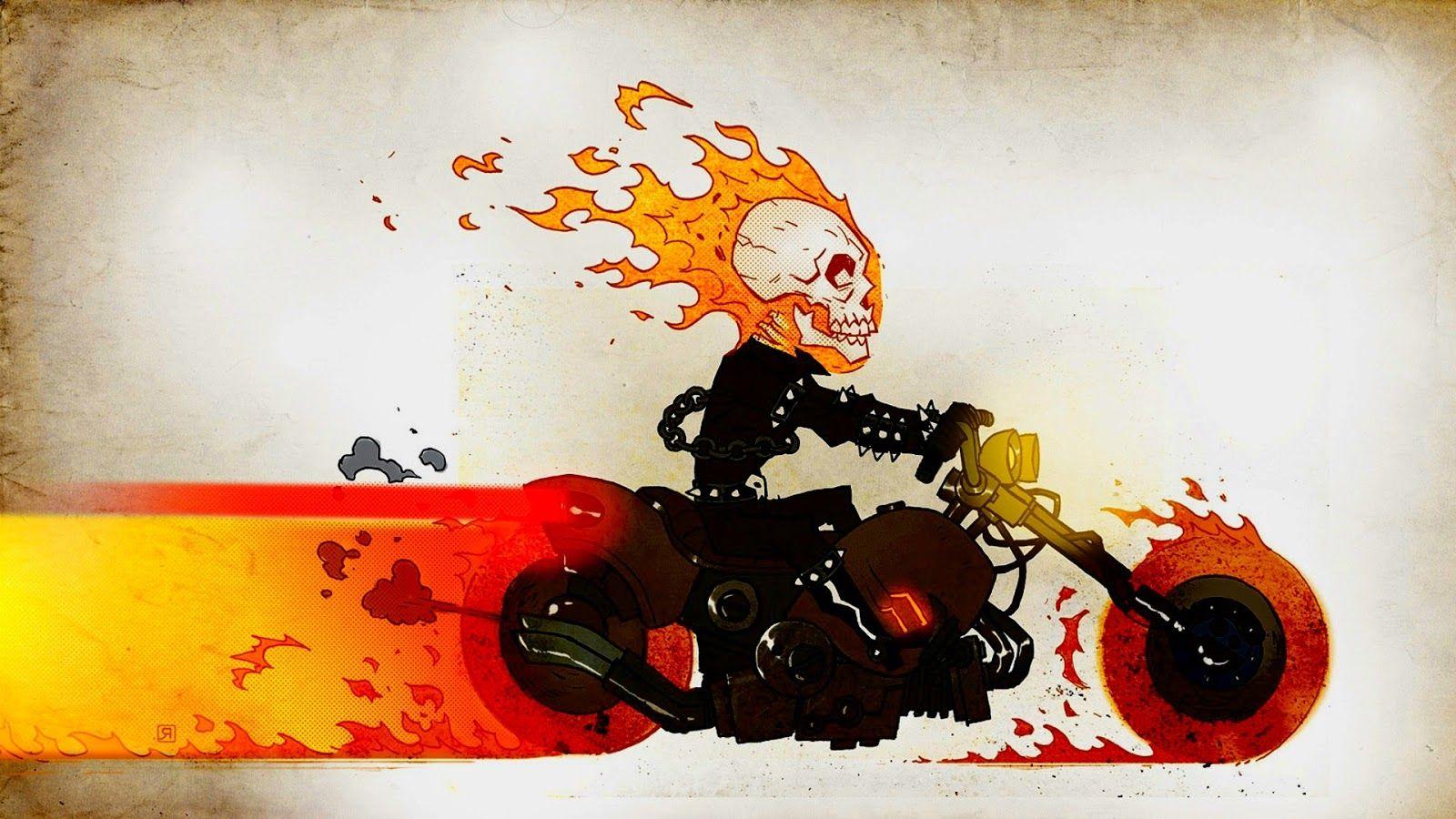 1600x900 Ghost Rider Skull Wallpaper .