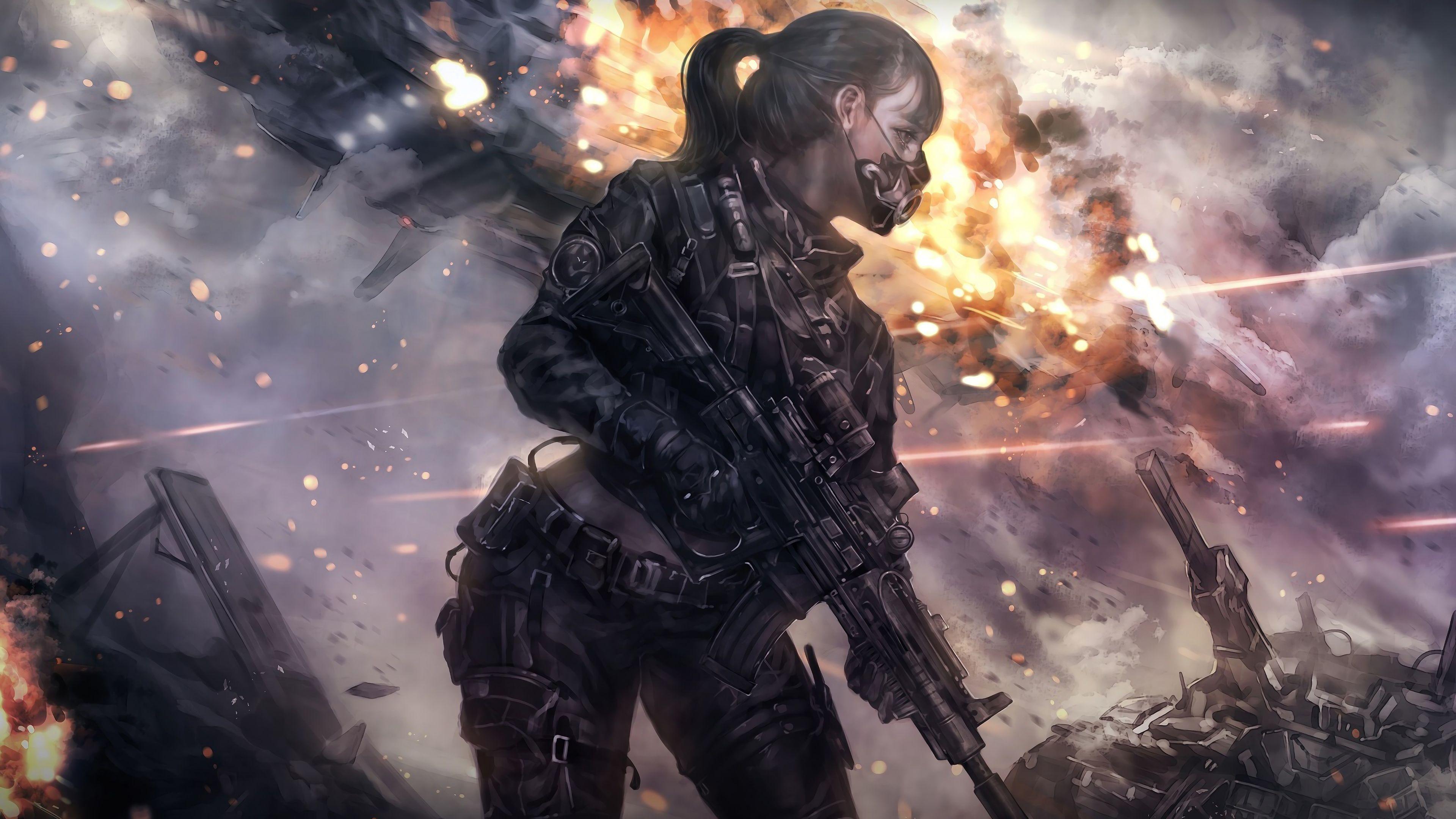 3840x2160 Sci Fi Soldier Wallpaper