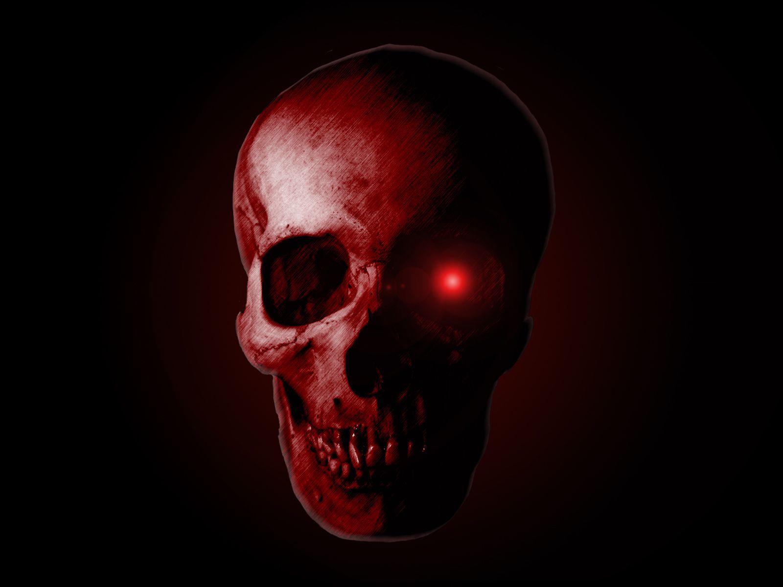 1600x1200 Evil Dark Skull Wallpaper on .