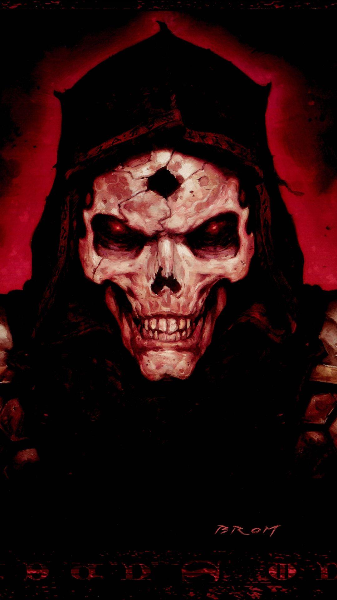 1080x1920 Red Skull