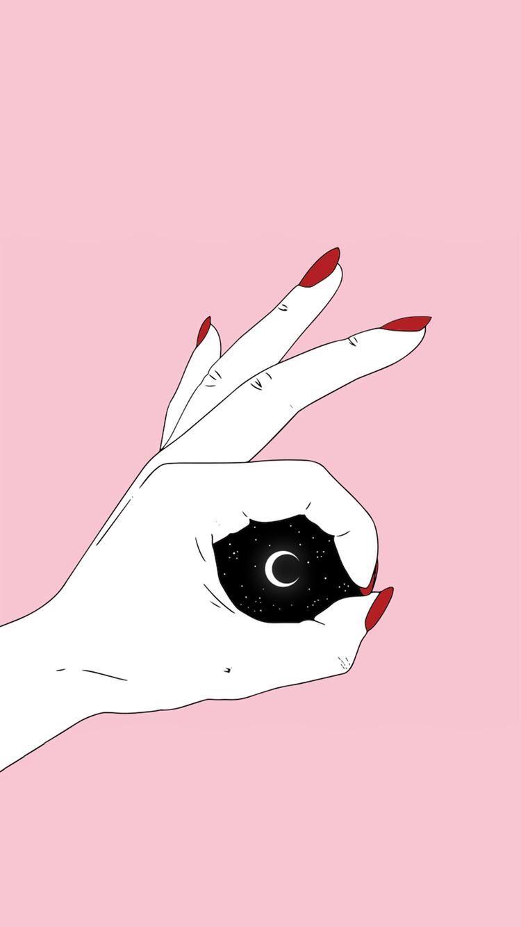 750x1334 Grafika. Wallpaper, Drawings