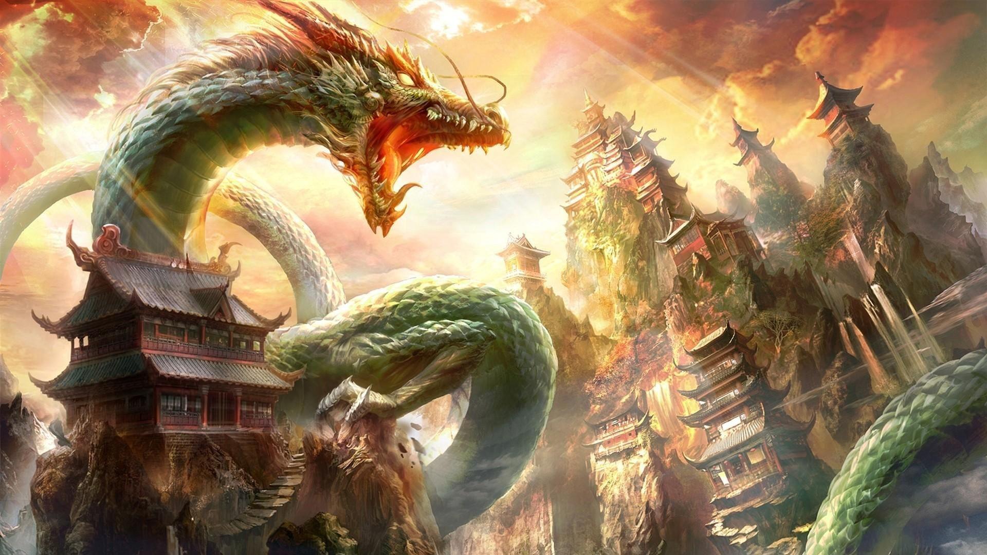 1920x1080 Super Cool Dragon Background For Desktop Free Download