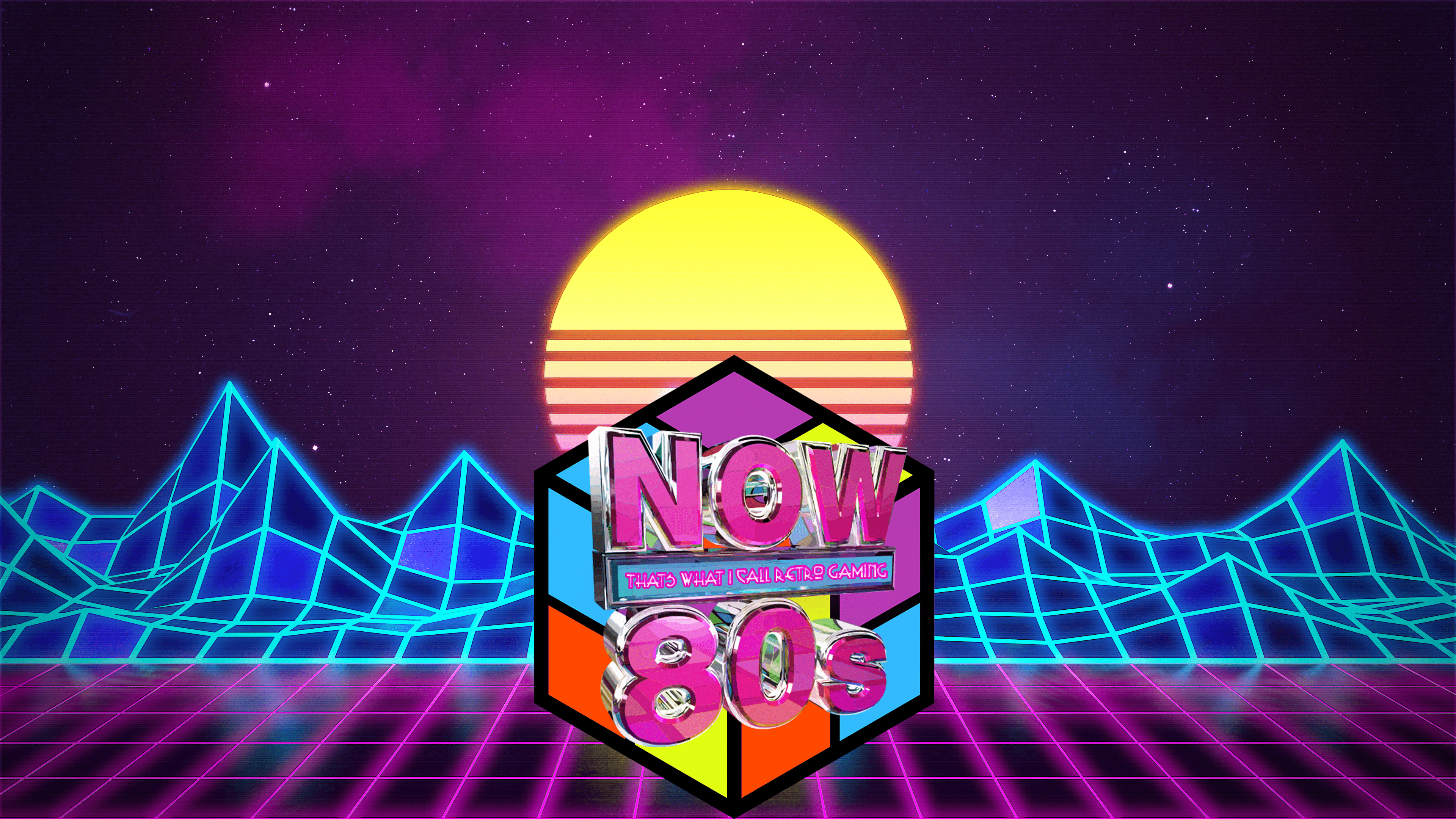3840x2160 Retro 80s Arcade Wallpaper .