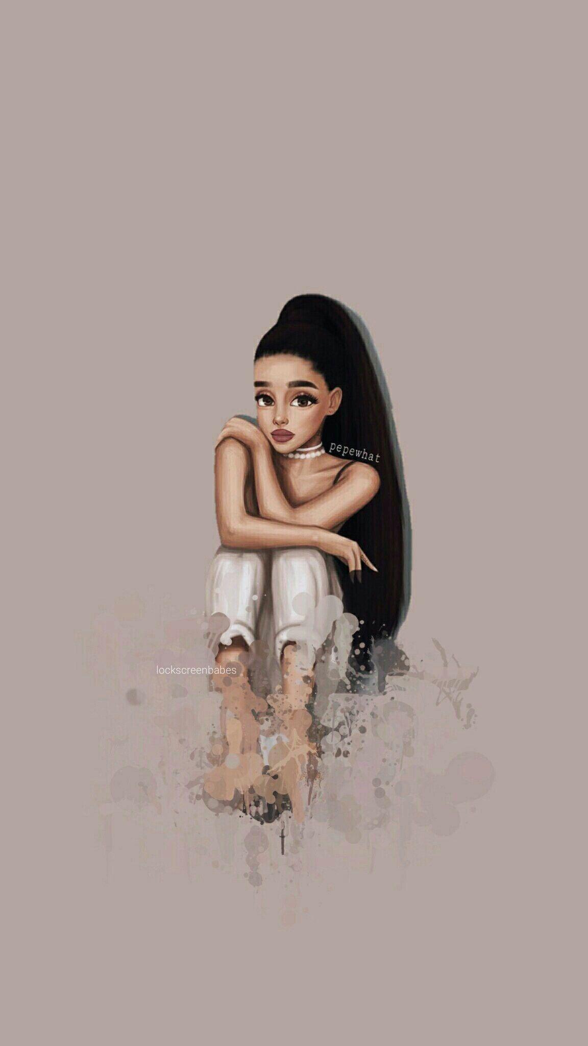 1152x2048 Ariana Grande Cute Drawings Wallpaper .