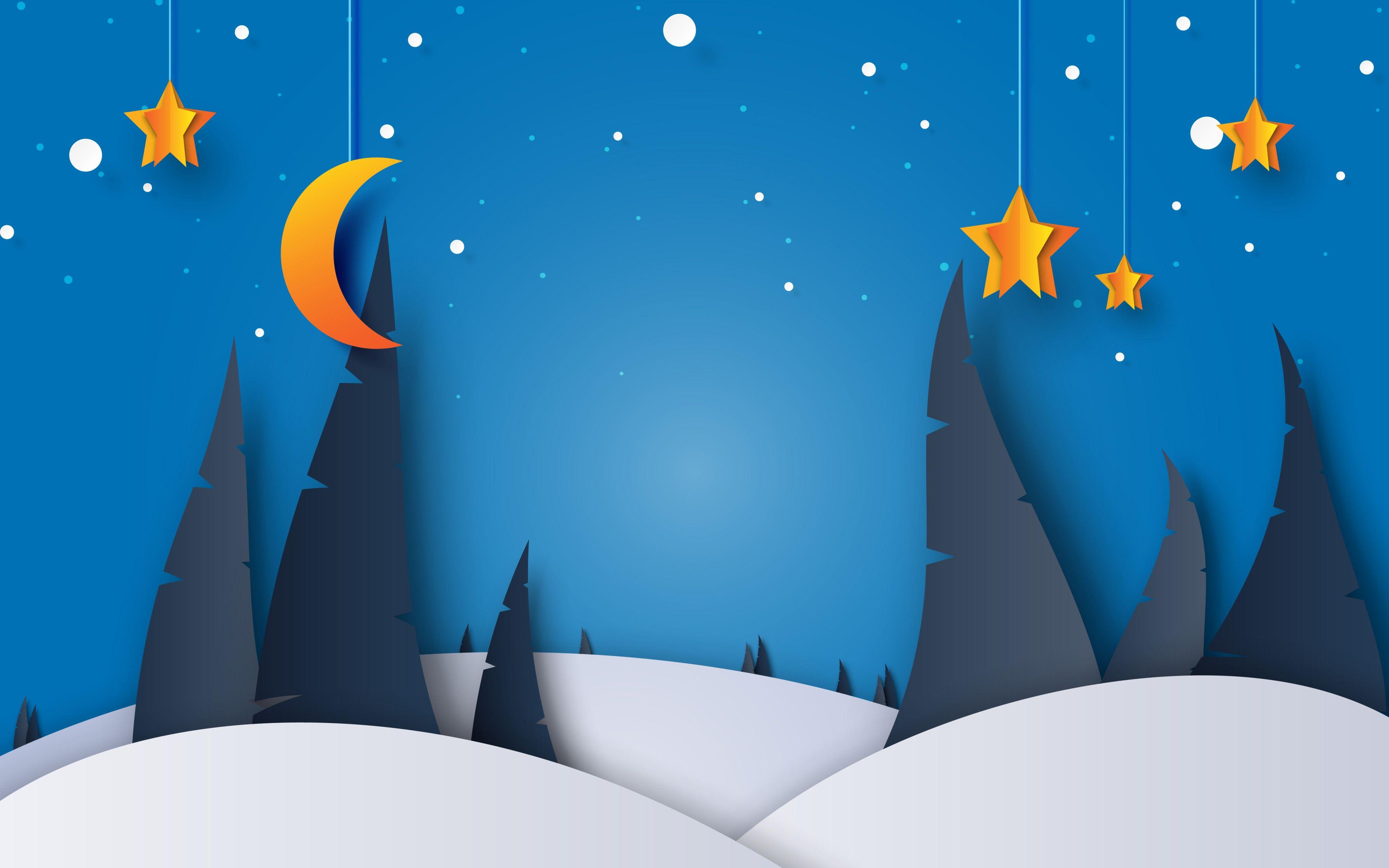 3840x2400 Download wallpaper abstract winter .