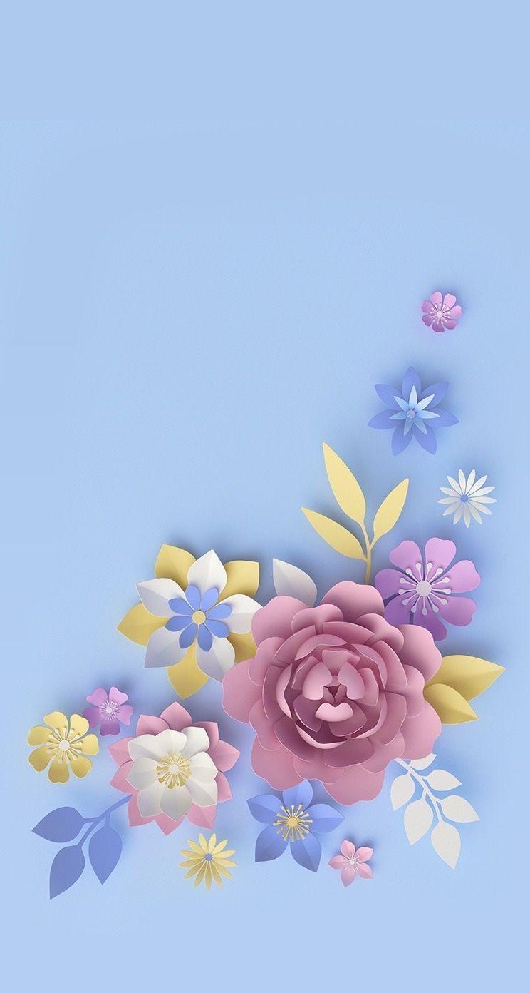 744x1392 Paper flowers diy, Flower wallpaper.com.au